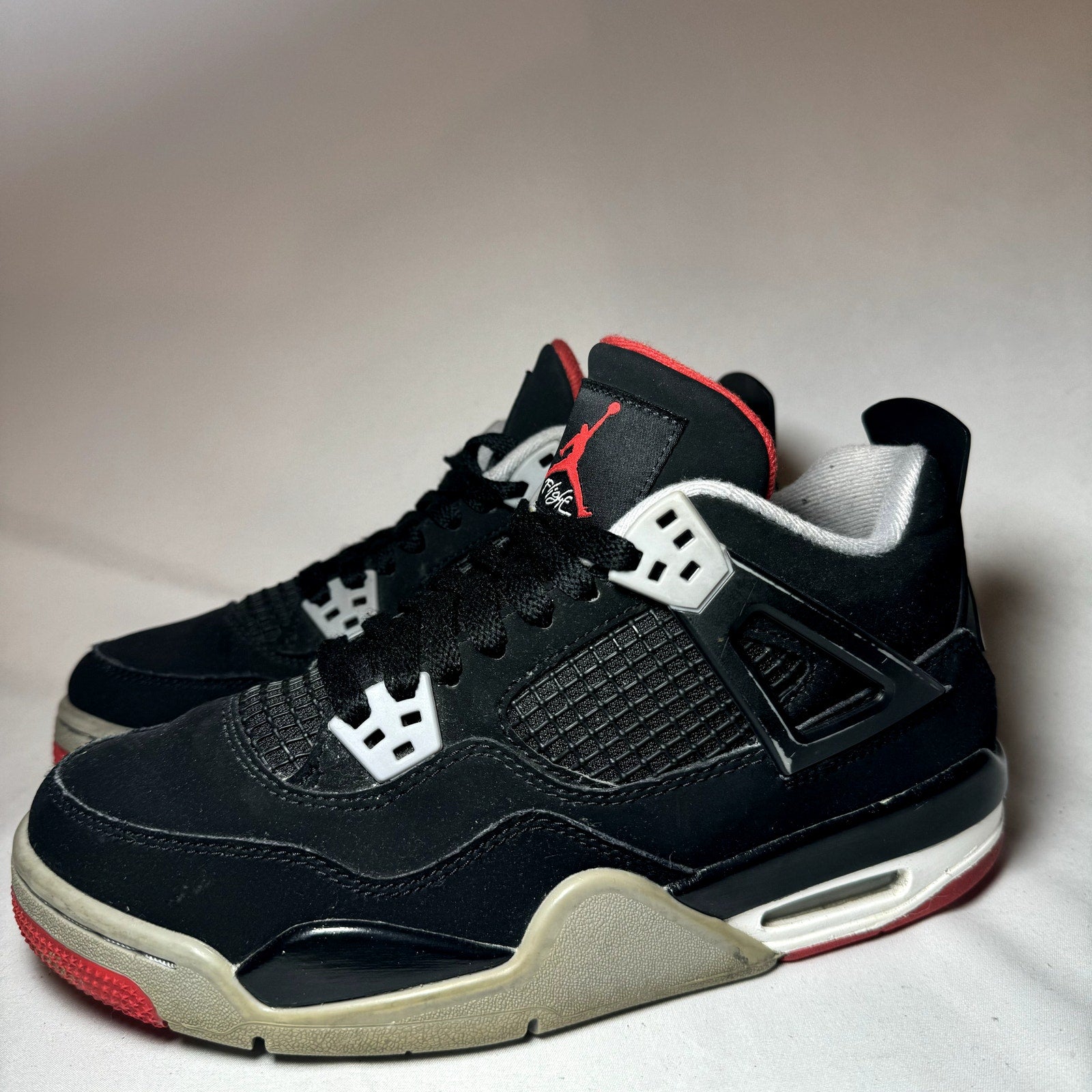 Air Jordan 4 Retro OG GS Bred 2019 Kids Shoes - Size 6