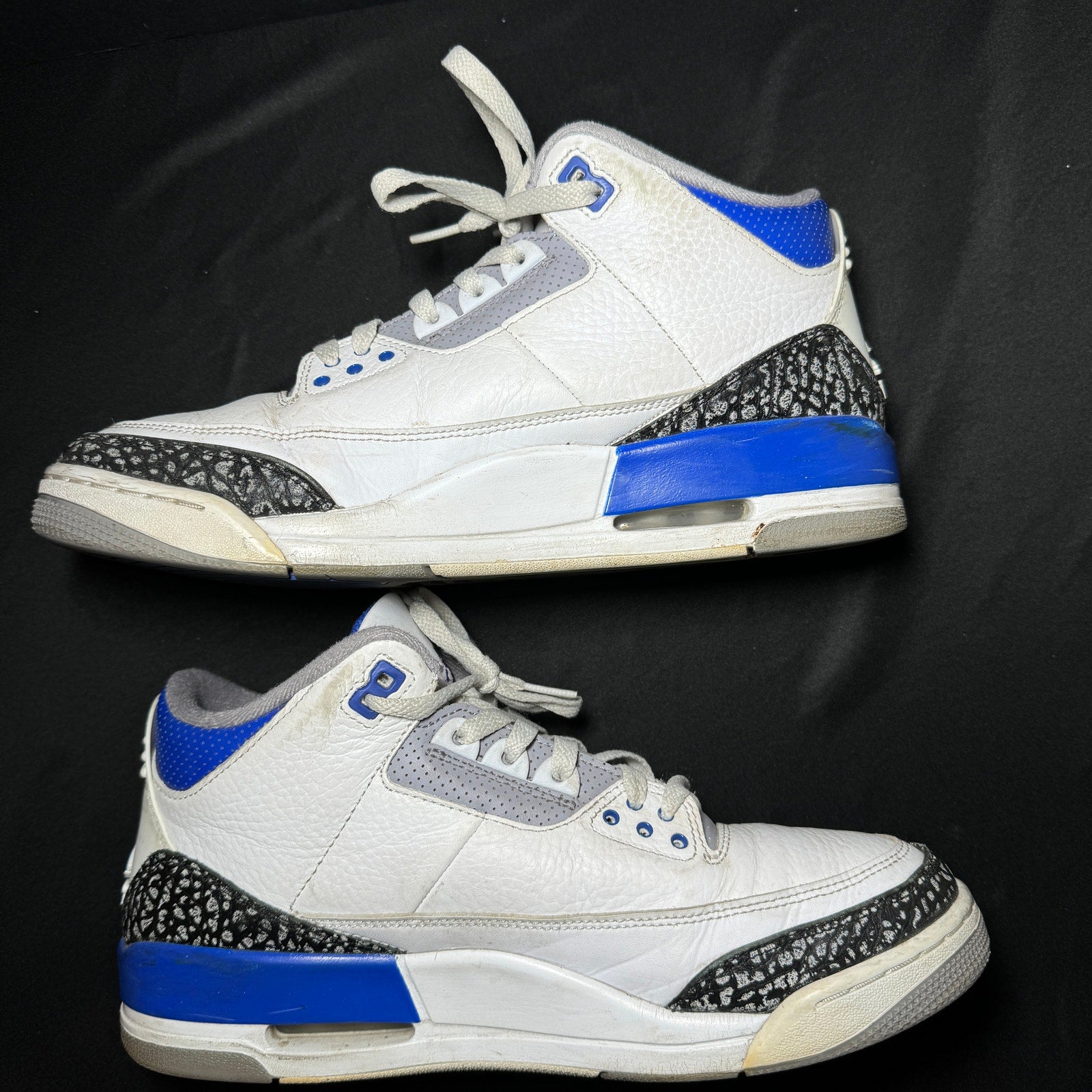 Air Jordan 3 Retro Racer Blue Men's Shoes - Size 10