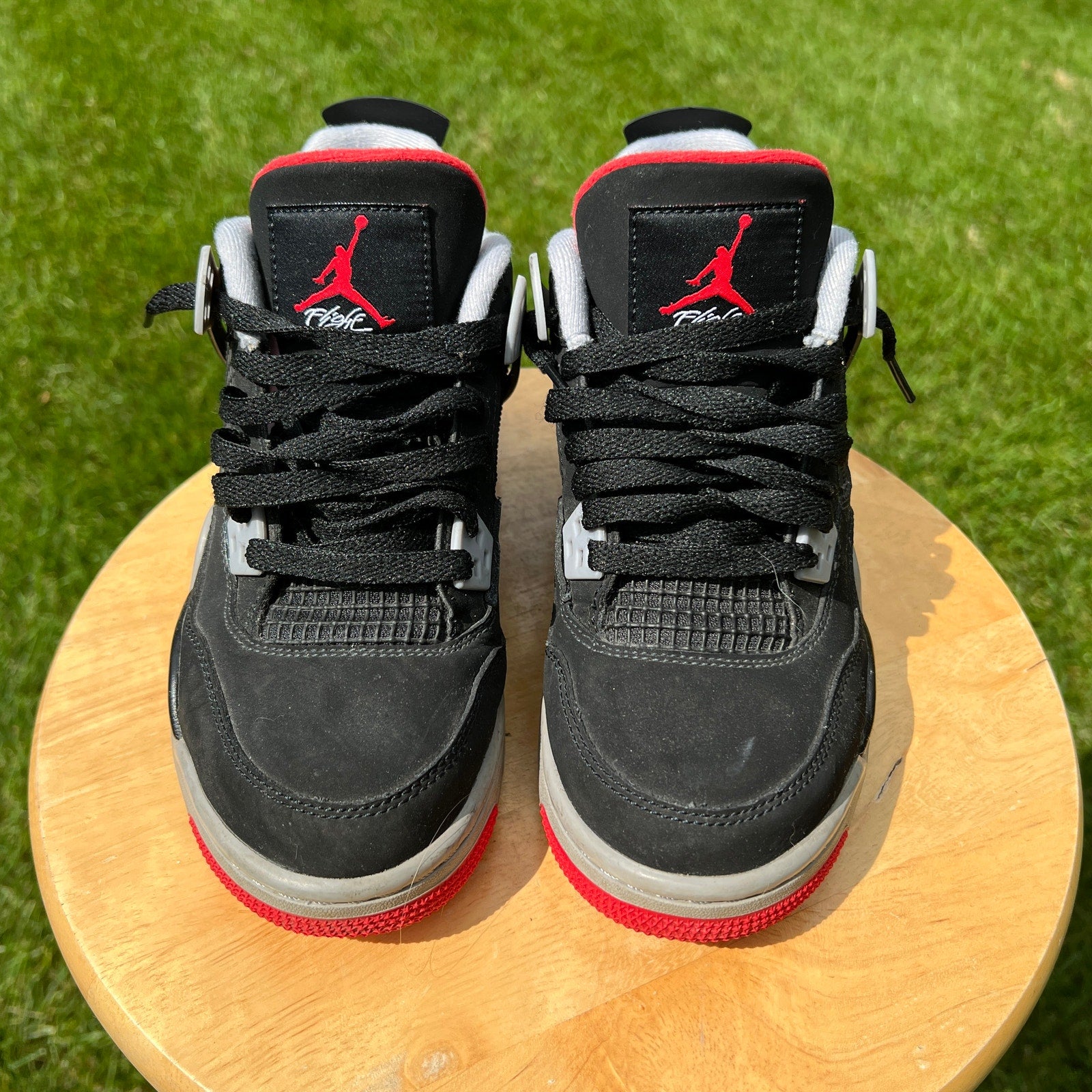 Air Jordan 4 Retro OG GS Bred 2019 Kids Shoes - Size 5.5