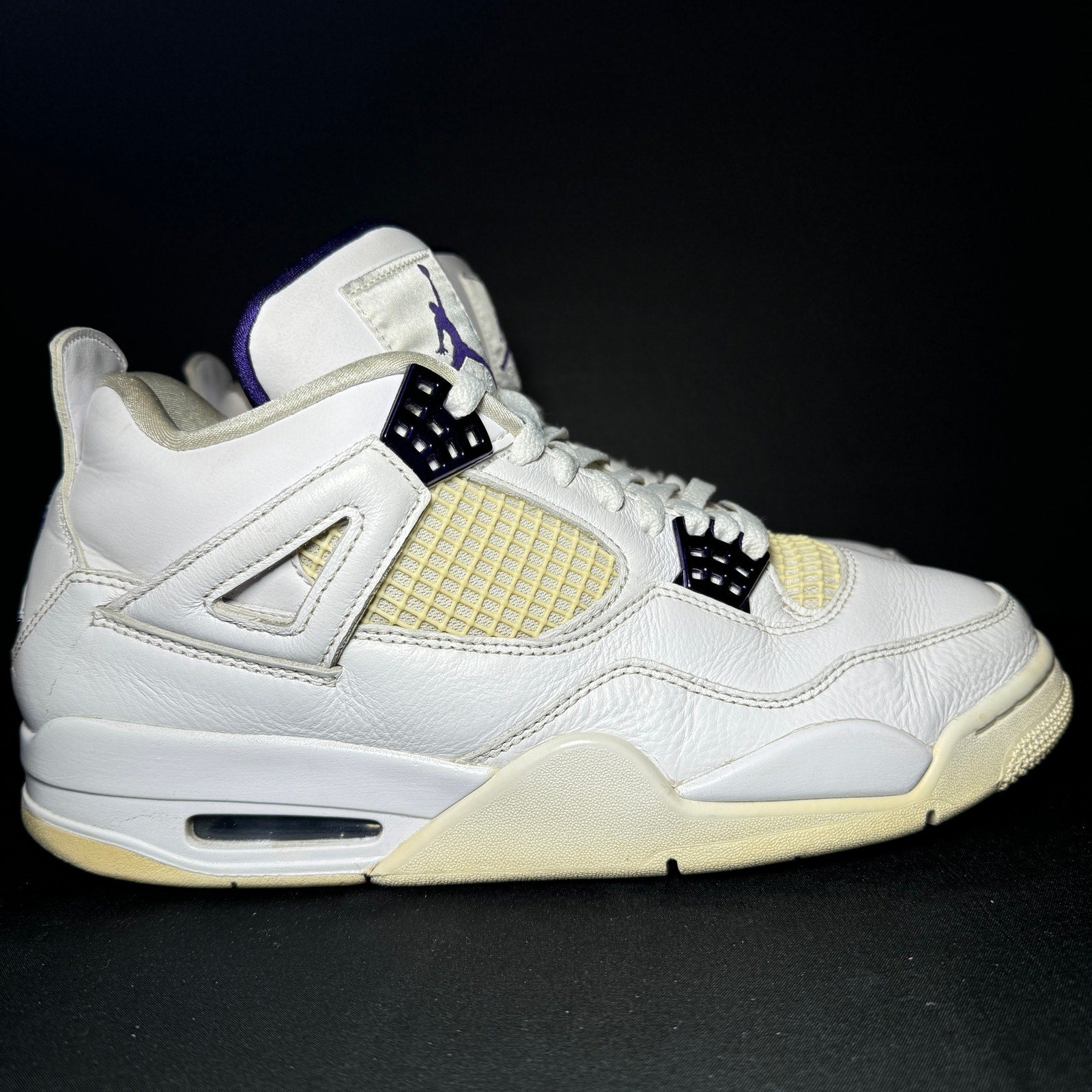 Air Jordan 4 Retro Purple Metallic Men's Shoes - Size 10.5