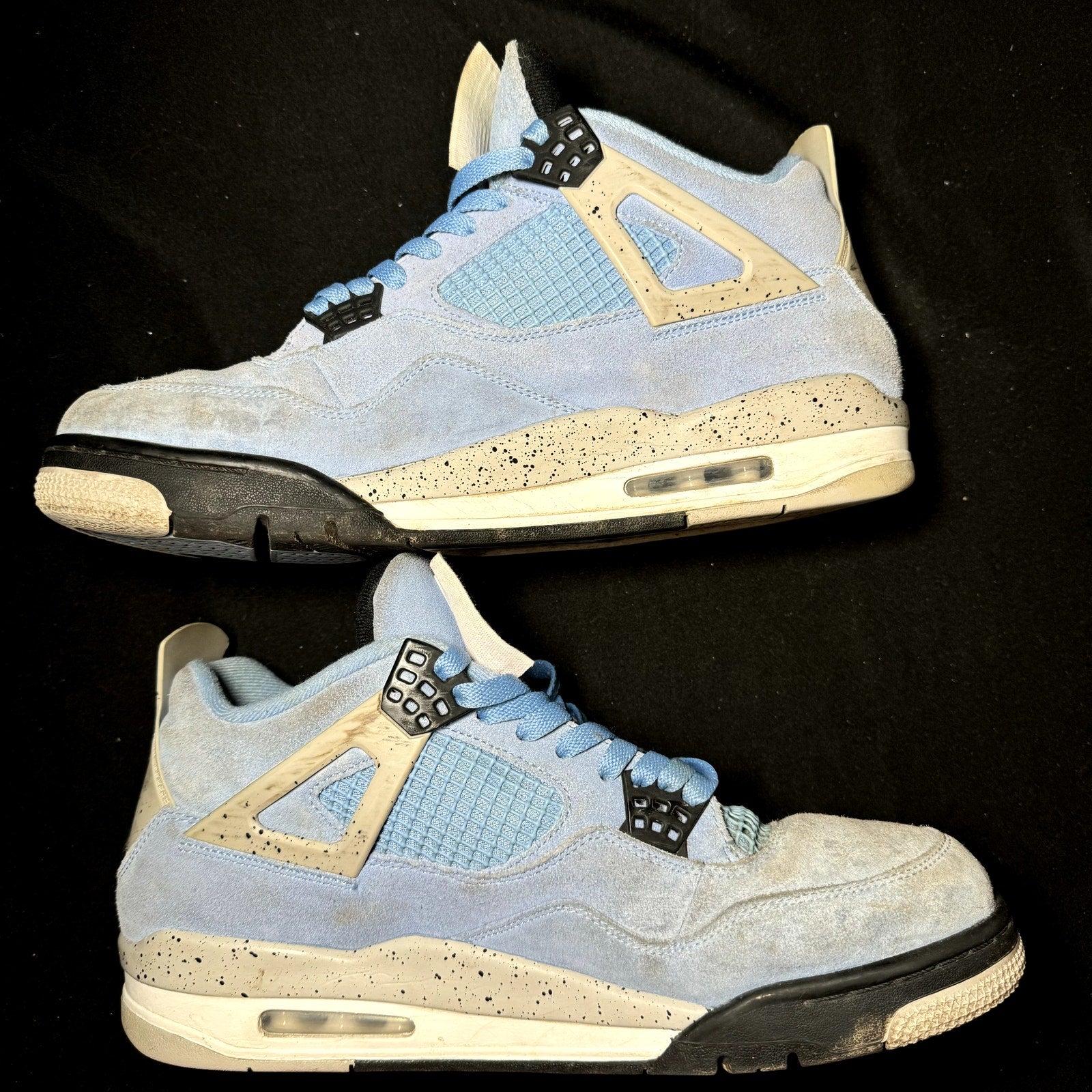 Air Jordan 4 Retro University Blue Men's Shoes - Size 12