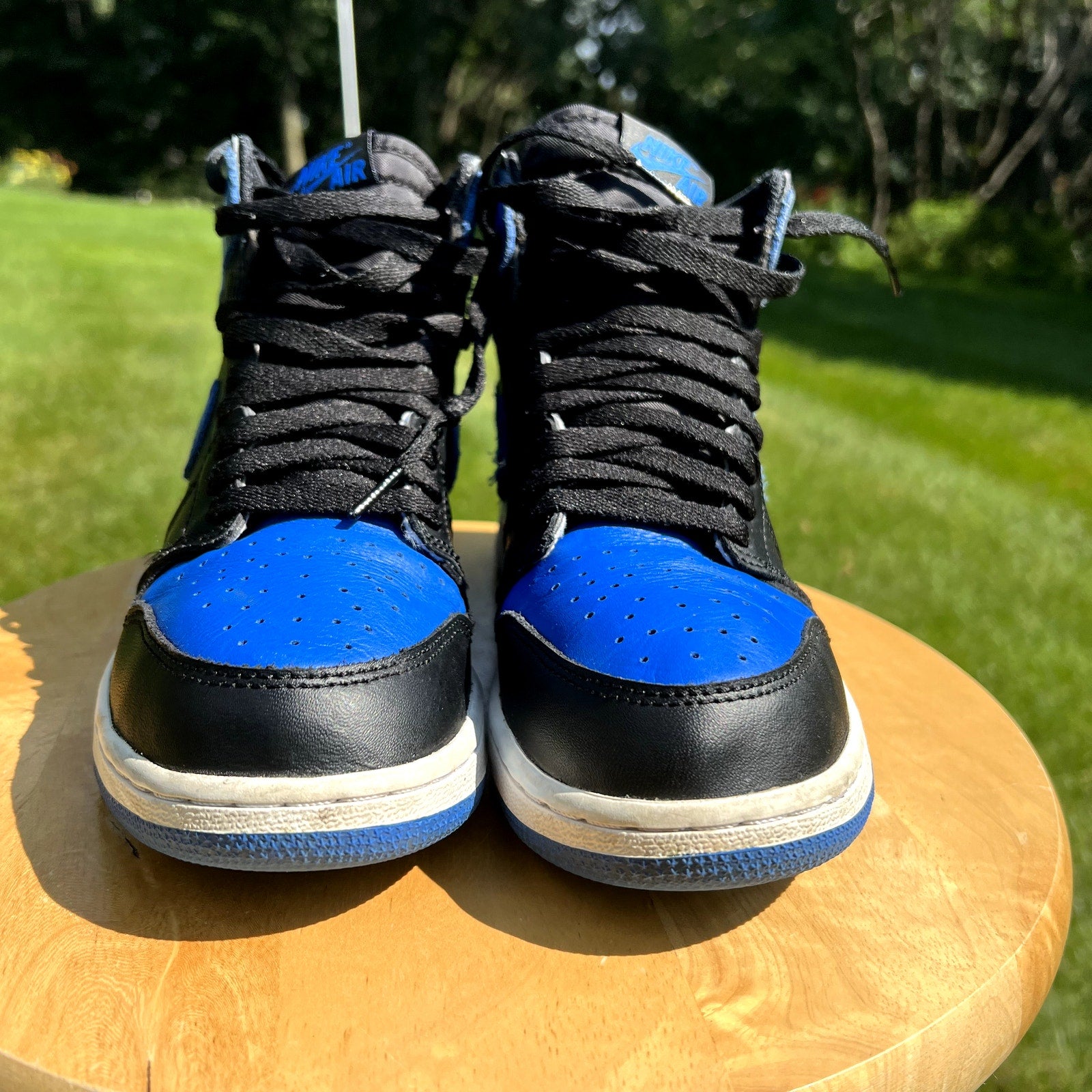 Air Jordan 1 Retro High OG BG Royal 2017 Kids Shoes - Size 6