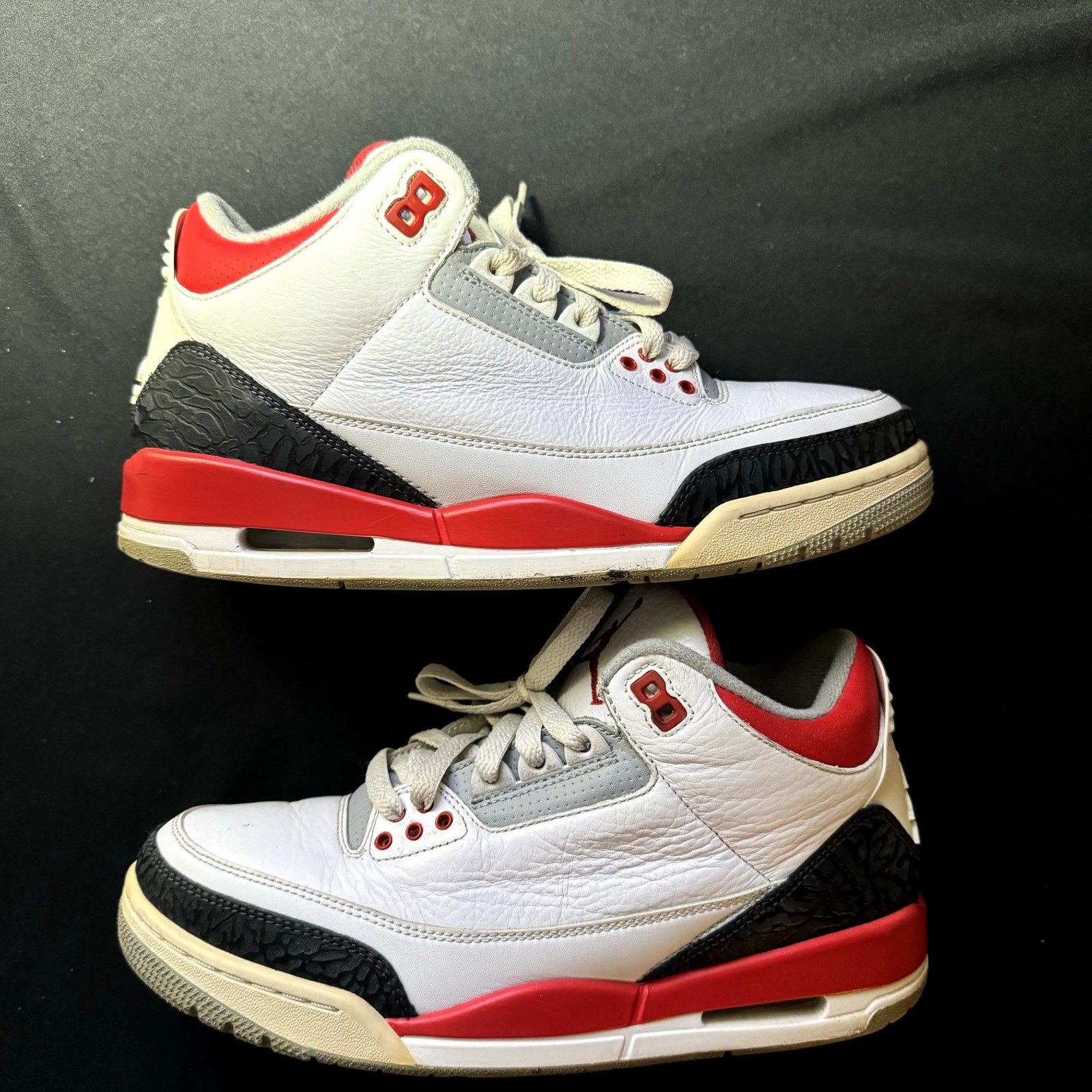 Air Jordan 3 Retro Fire Red 2013 Men's Shoes - Size 8