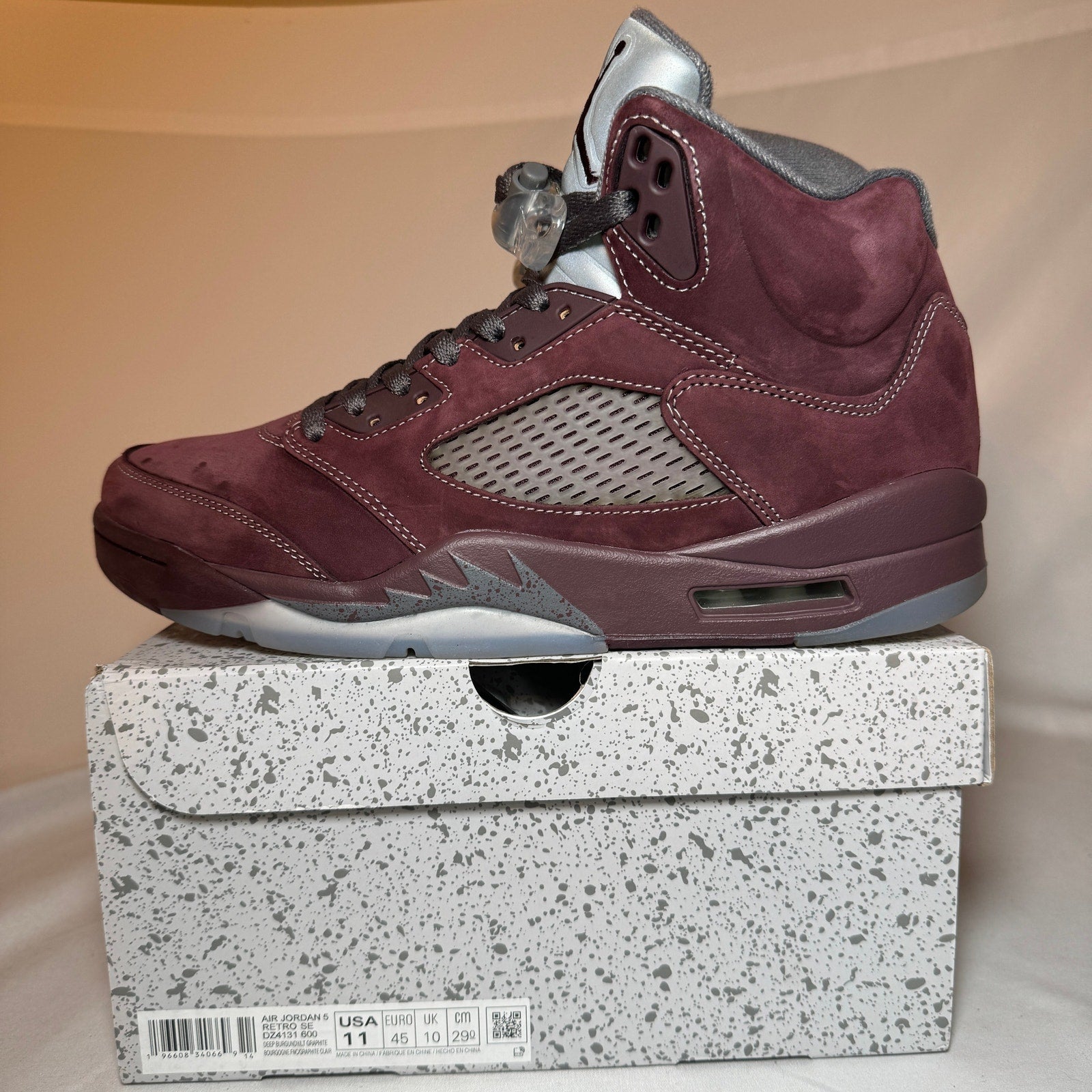 Air Jordan 5 Retro SE Burgundy 2023 Men's Shoes - Size 11