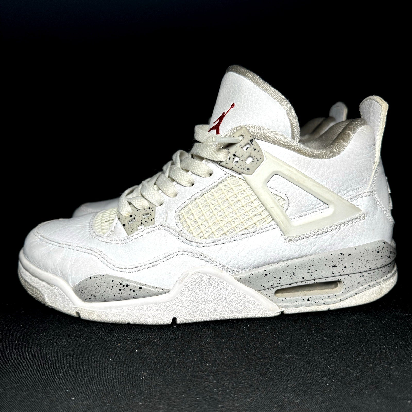 Air Jordan 4 Retro GS White Oreo Kids Shoes - Size 5