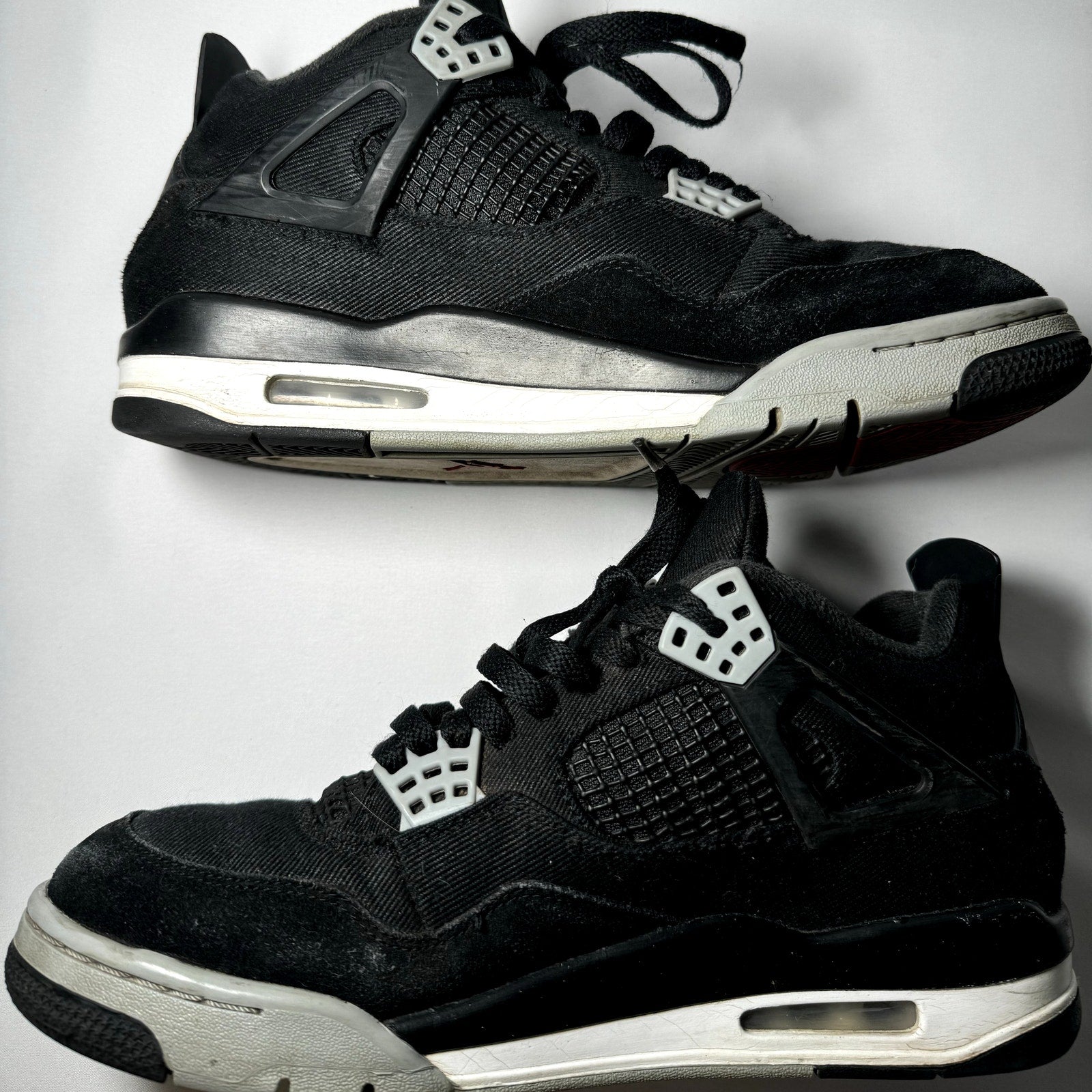 Air Jordan 4 Retro SE Black Canvas Men's Shoes - Size 9