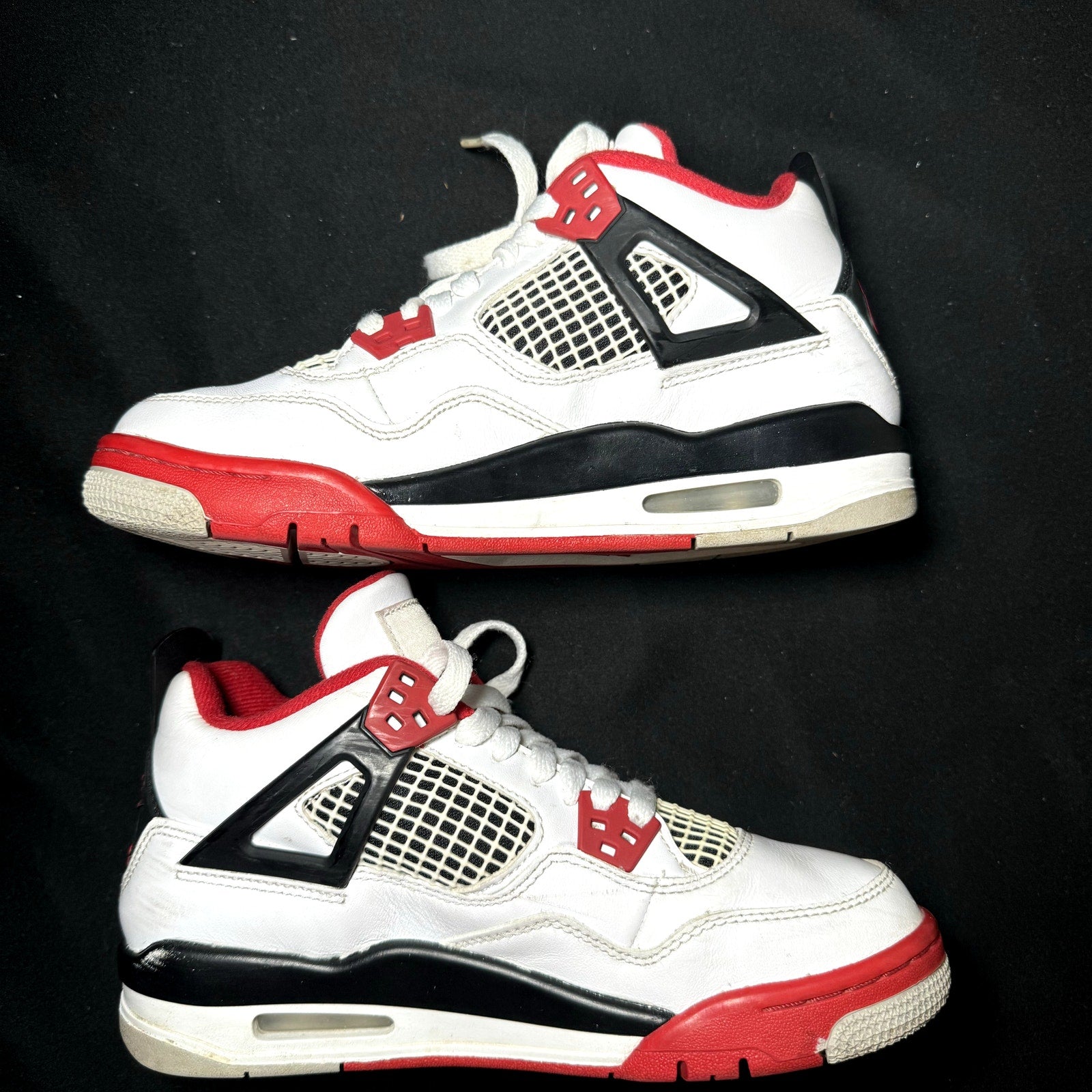 Air Jordan 4 Retro OG GS Fire Red 2020 Kids Shoes - Size 4.5