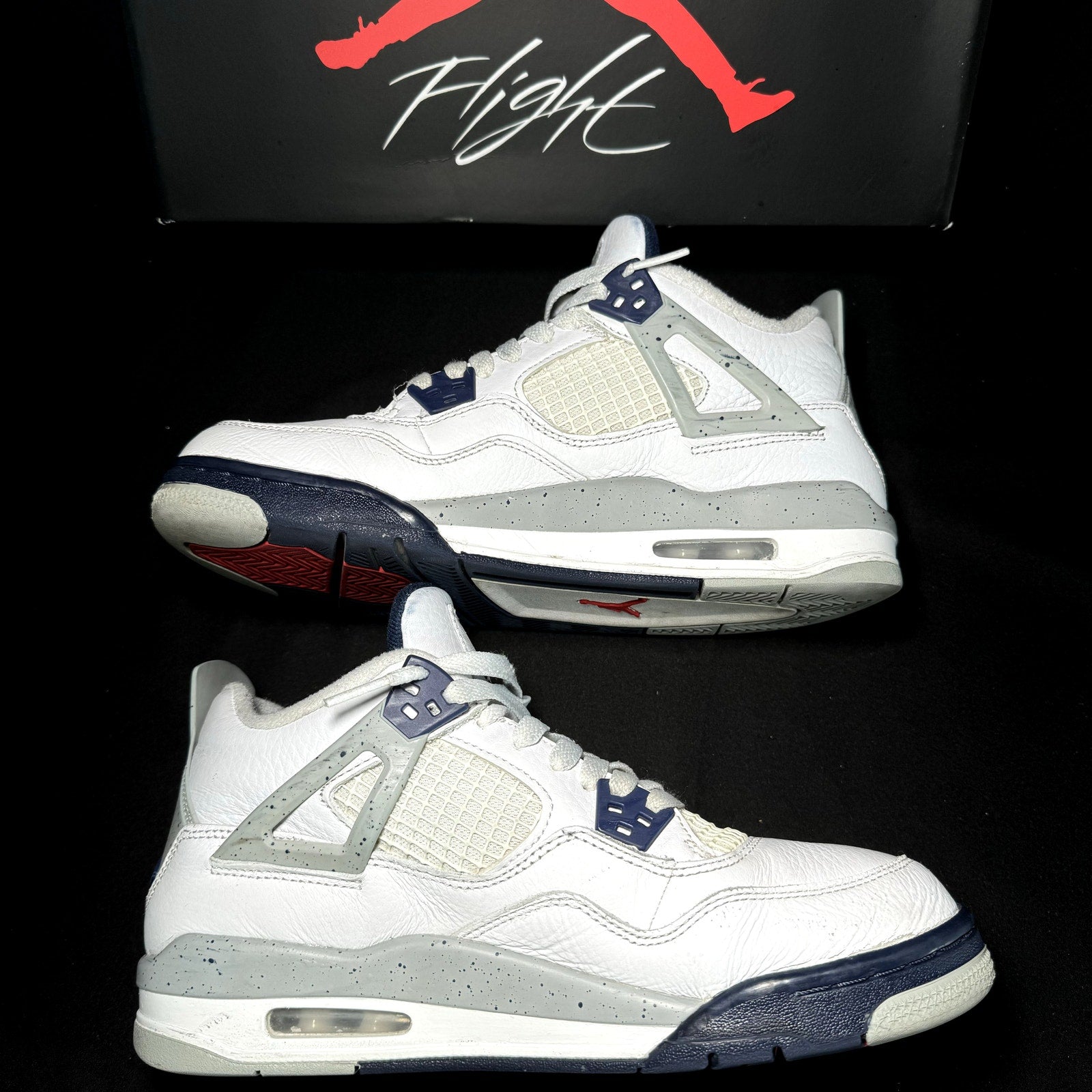 Air Jordan 4 Retro GS Midnight Navy 2022 Men's Shoes  - Size 7