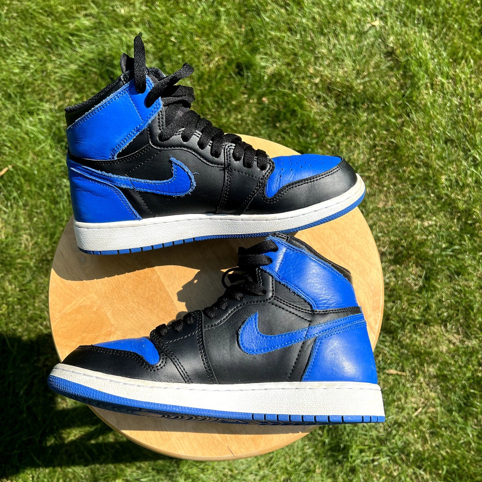 Air Jordan 1 Retro High OG BG Royal 2017 Kids Shoes - Size 6