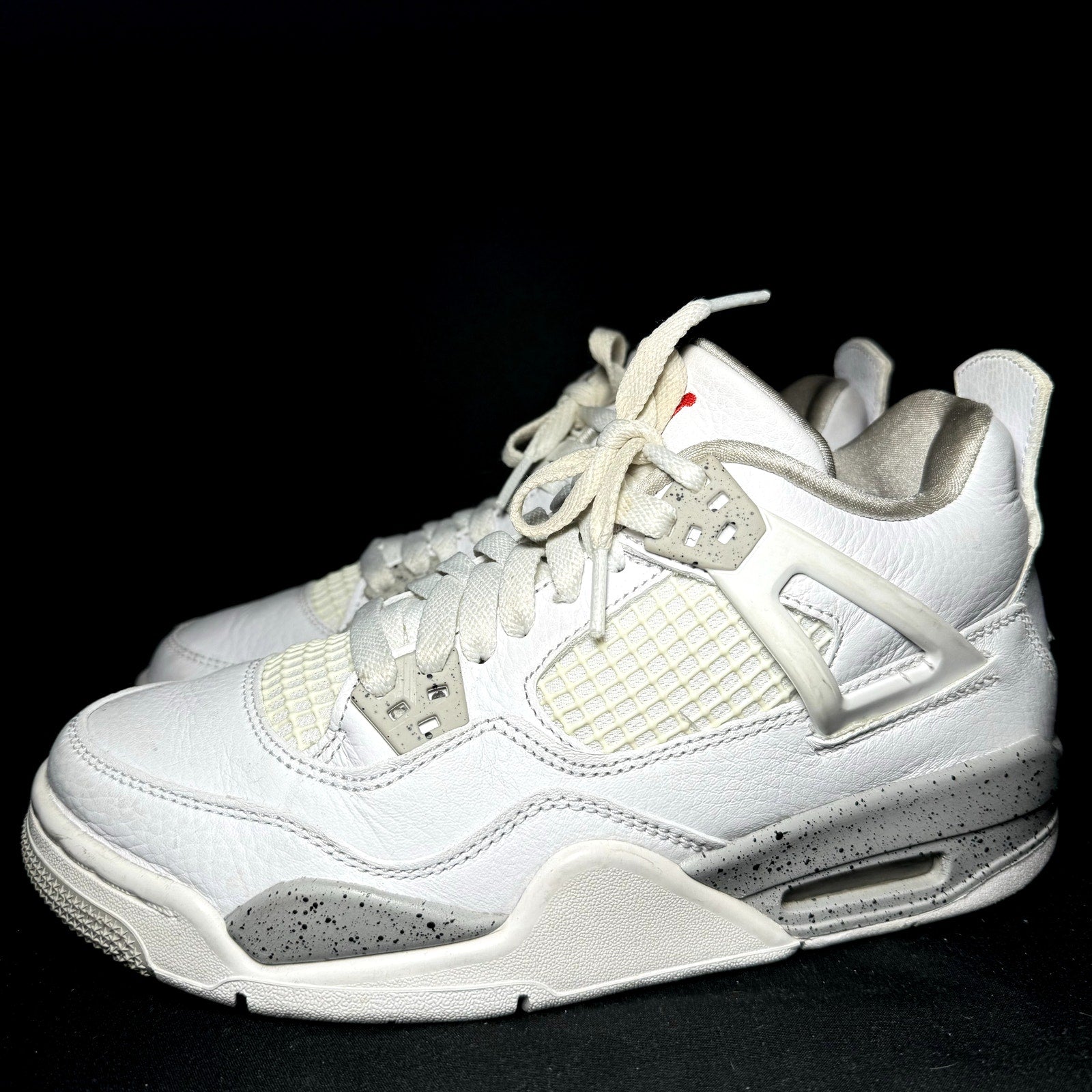 Air Jordan 4 Retro GS White Oreo Kids Shoes - Size 6