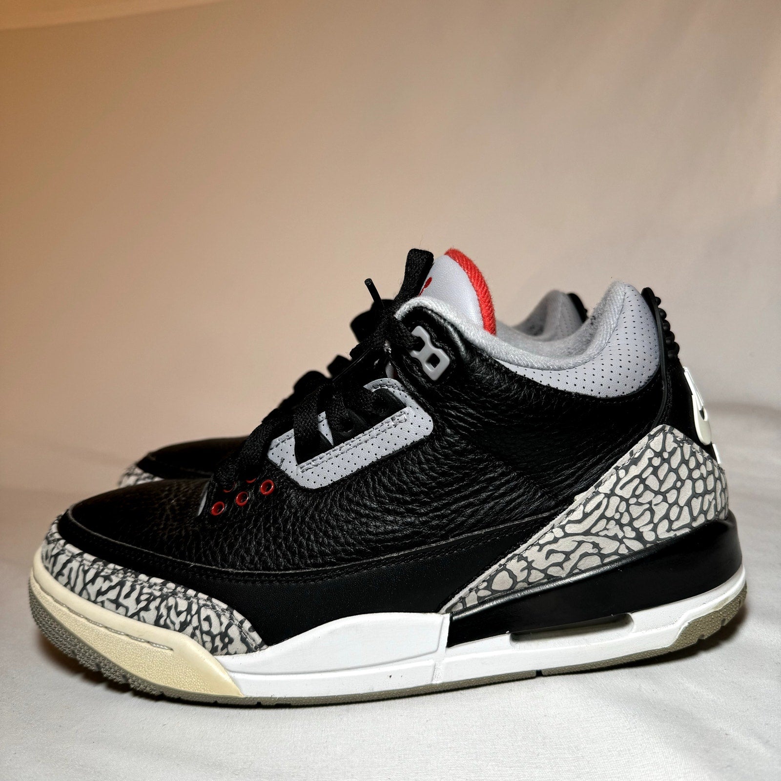 Air Jordan 3 Retro OG Black Cement 2018 Men's Shoes - Size 8.5