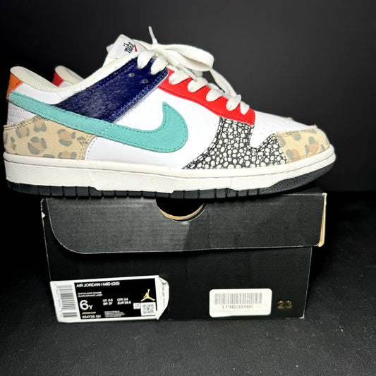 Nike Dunk Low SE Safari Mix Women's Shoes - Size 8