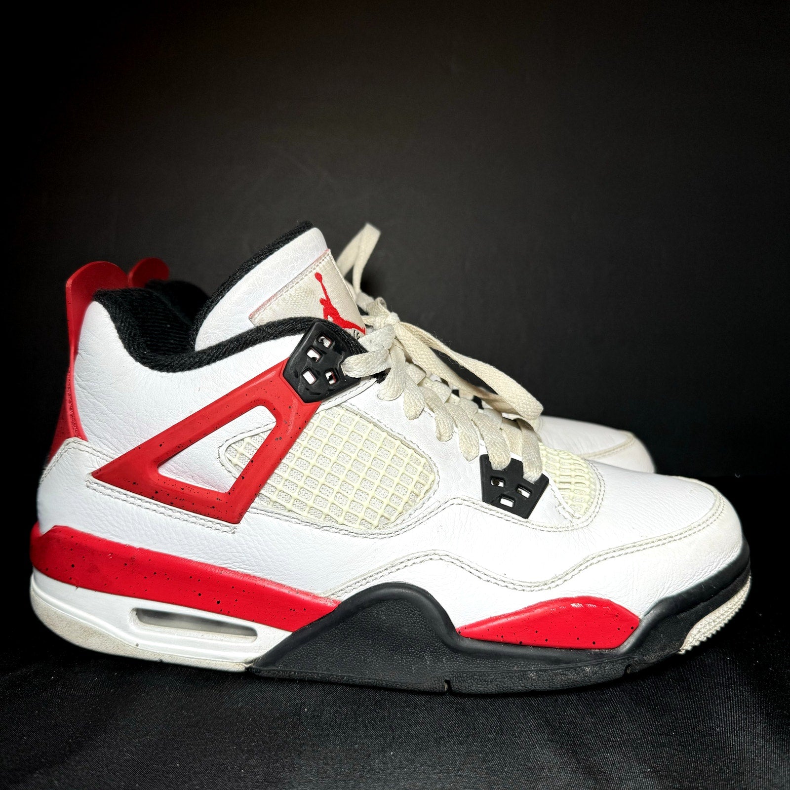 Air Jordan 4 Retro GS Red Cement Kids Shoes - Size 6.5