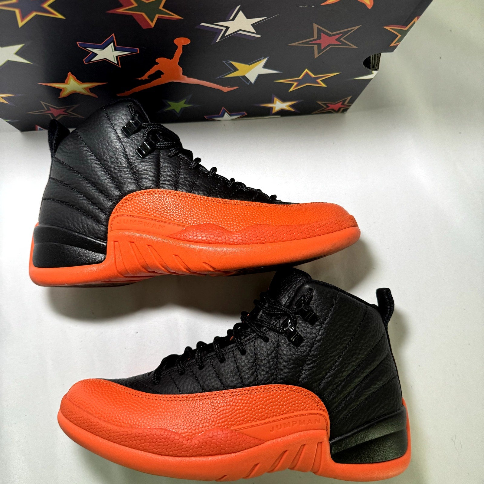 Air Jordan 12 Retro Brilliant Orange Women's Shoes - Size 8