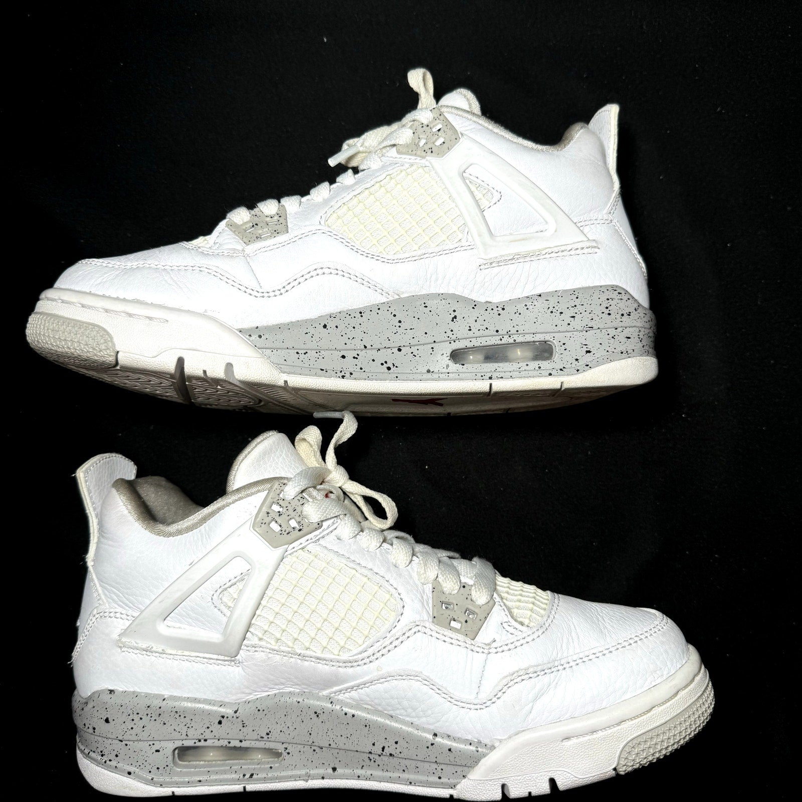 Air Jordan 4 Retro GS White Oreo Kids Shoes - Size 6