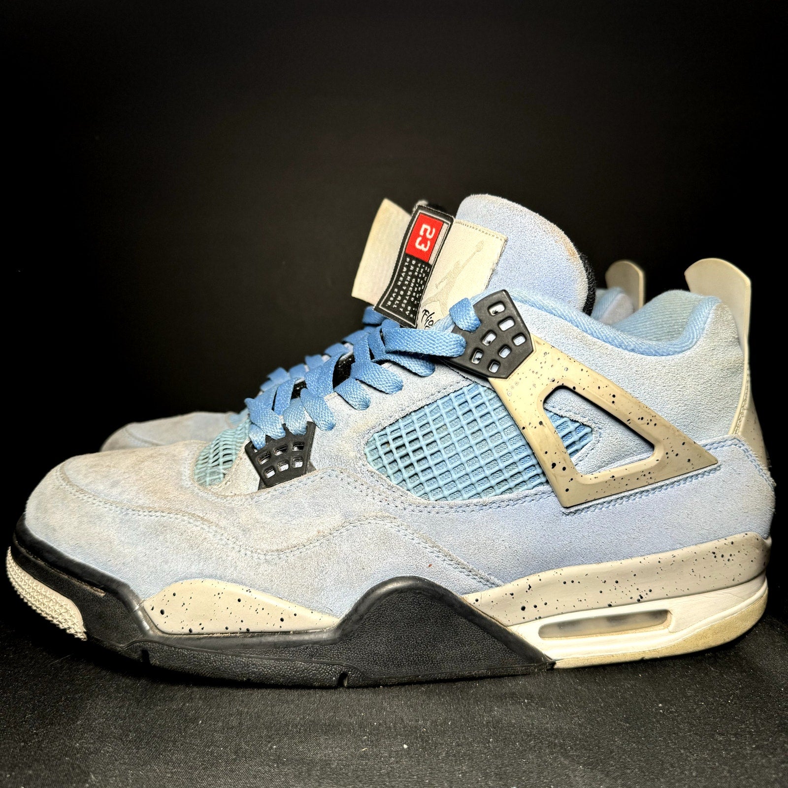 Air Jordan 4 Retro University Blue Men's Shoes - Size 12