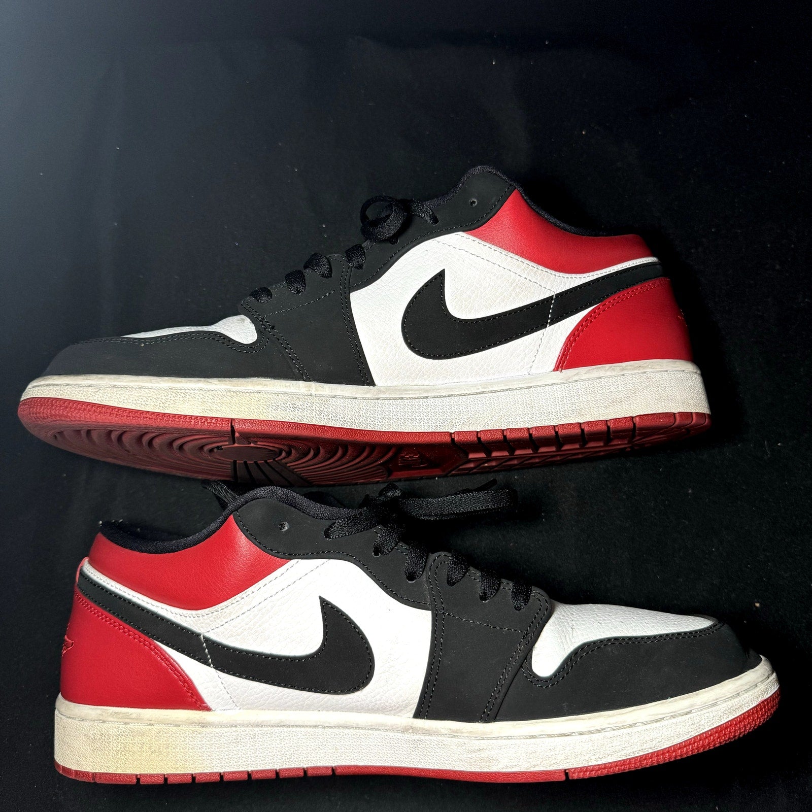 Air Jordan 1 Low Black Toe Men's Shoes - Size 13