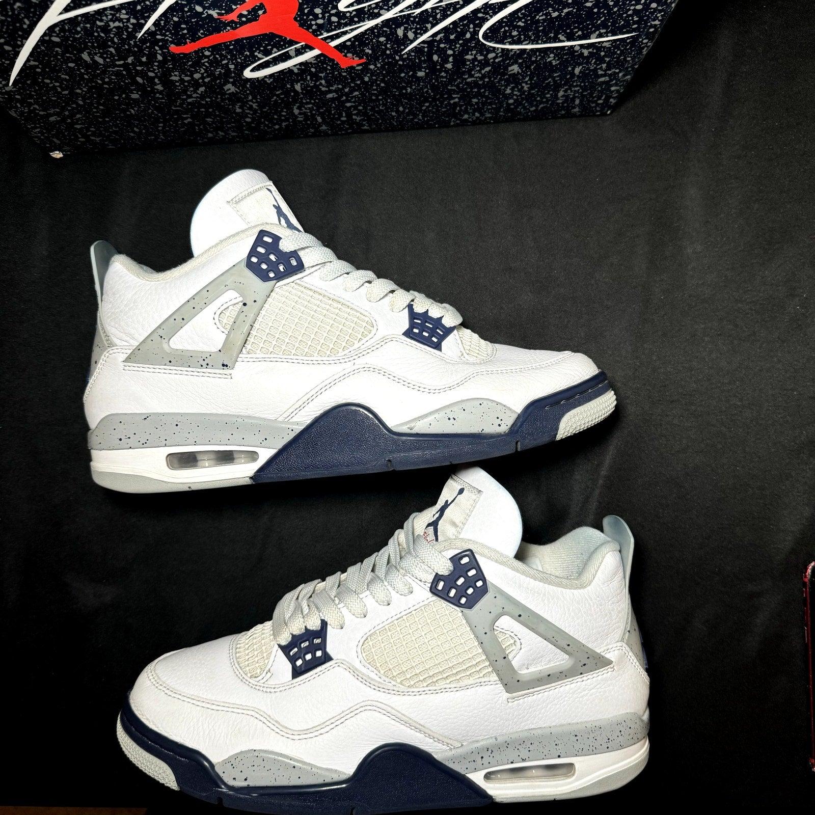 Air Jordan 4 Retro Midnight Navy Men's Shoes - Size 10