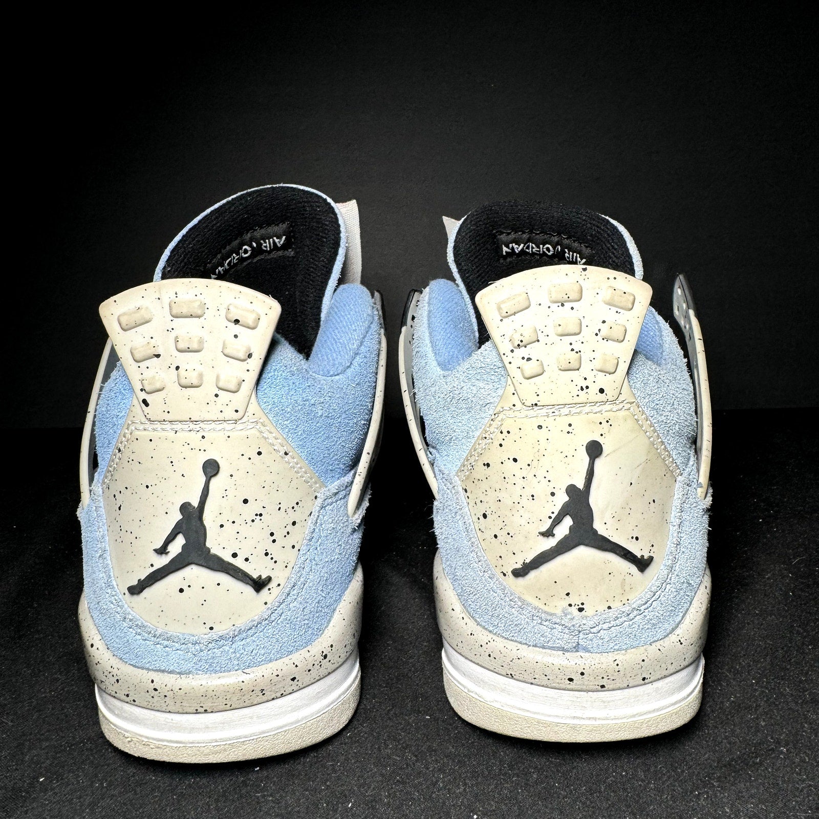 Air Jordan 4 Retro GS University Blue Kids Shoes - Size 5.5