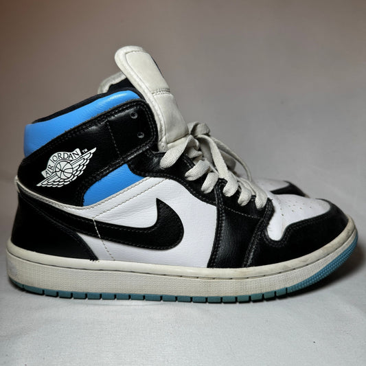 Air Jordan 1 Mid University Blue Women's Shoes - Size 9