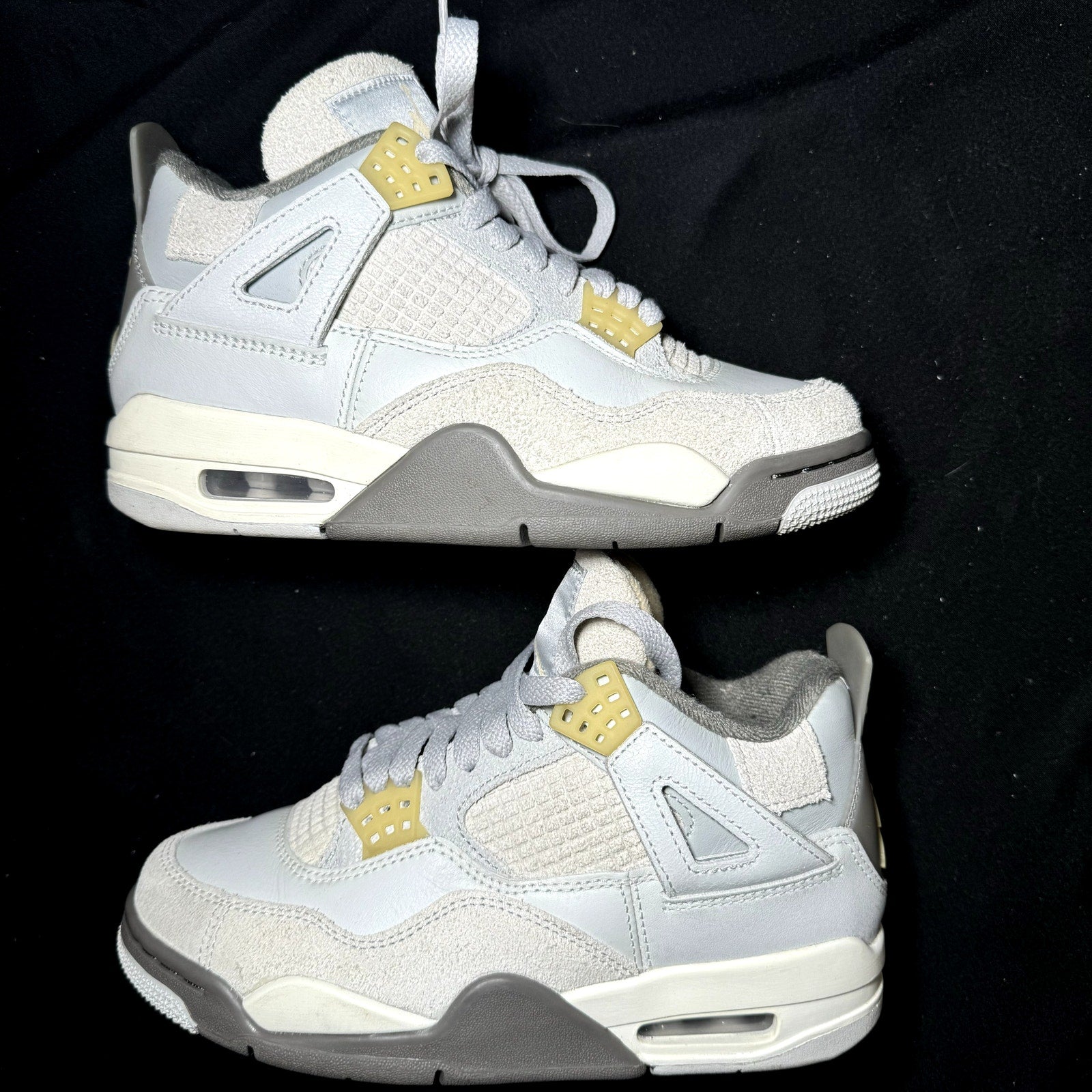 Air Jordan 4 Retro SE Craft Photon Dust Kids Shoes - Size 3.5