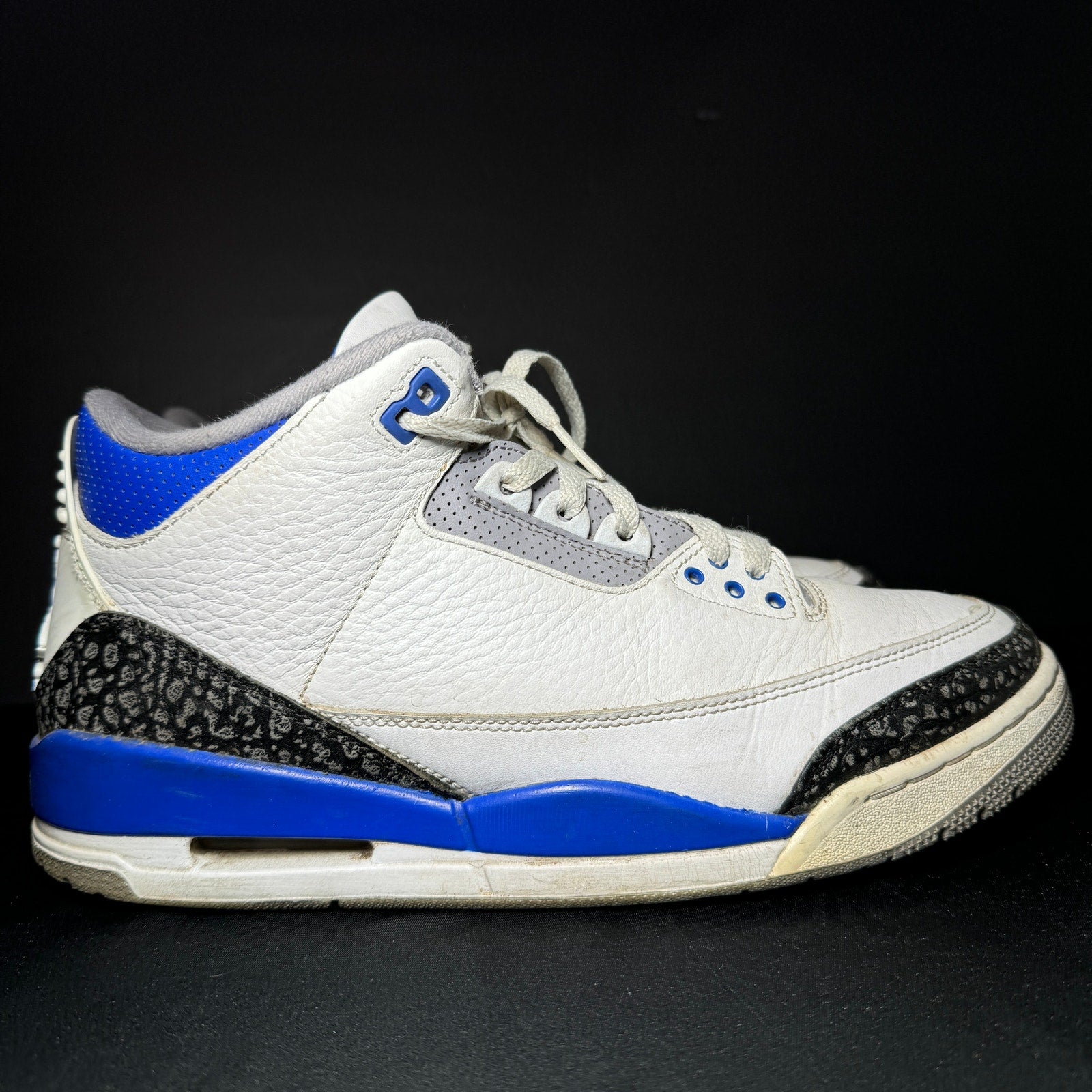 Air Jordan 3 Retro Racer Blue Men's Shoes - Size 10