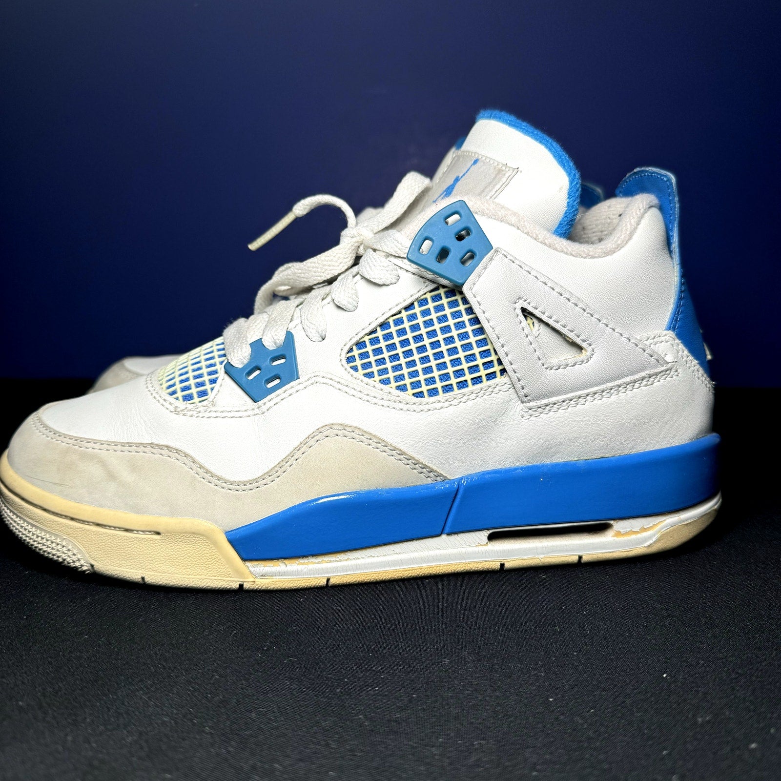 Air Jordan 4 Retro GS Military Blue 2012 Kids Shoes - Size 5