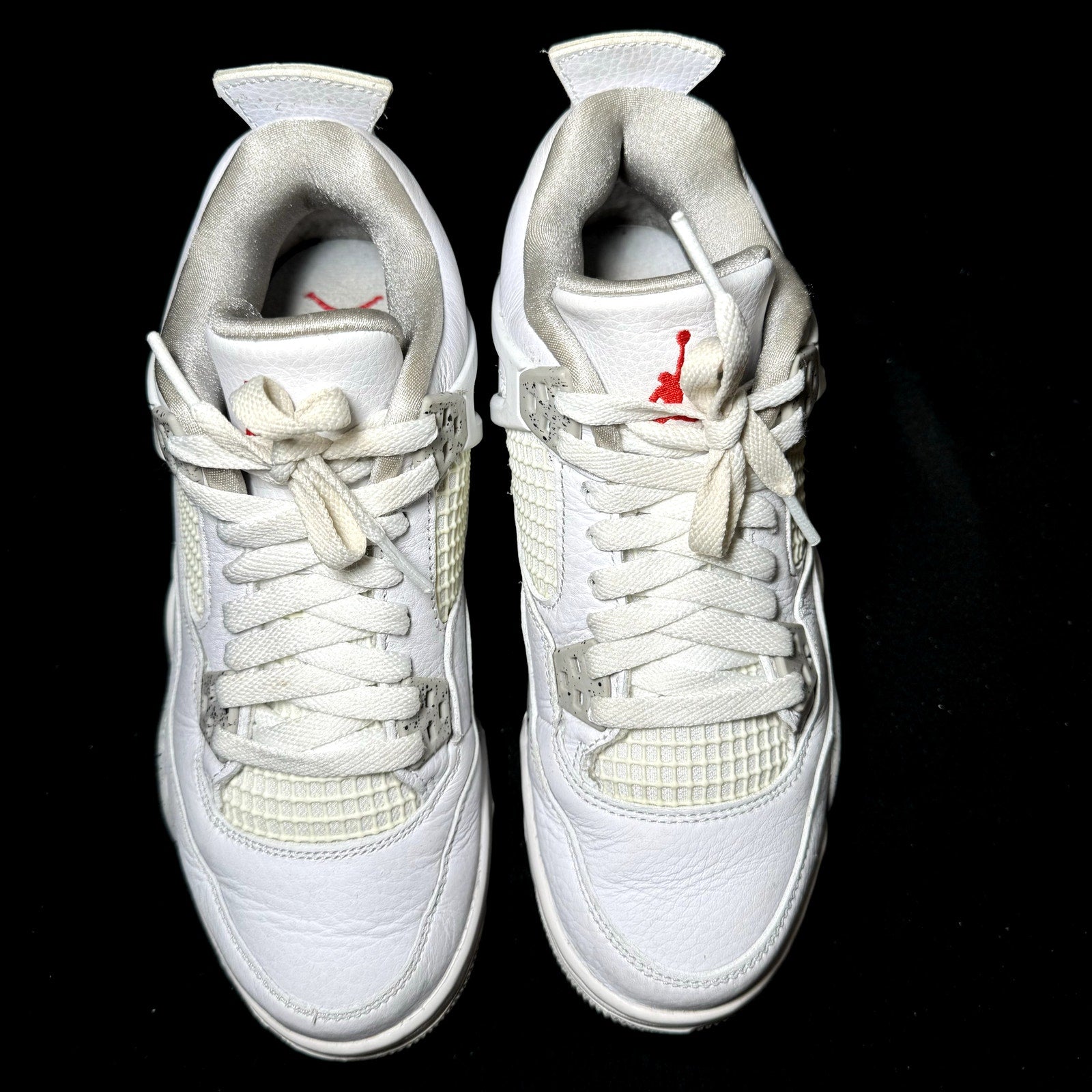 Air Jordan 4 Retro GS White Oreo Kids Shoes - Size 6