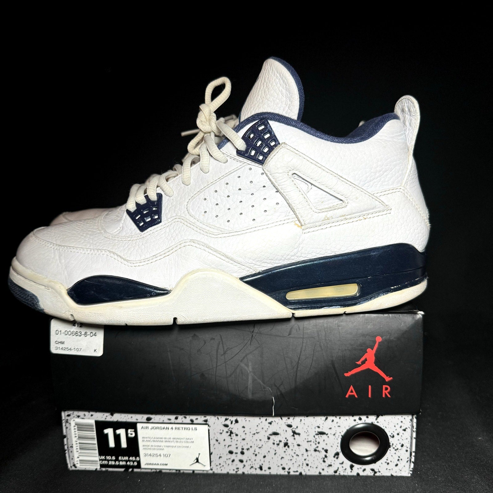 Air Jordan 4 Retro LS Columbia 2015 Men's Shoes - Size 11.5