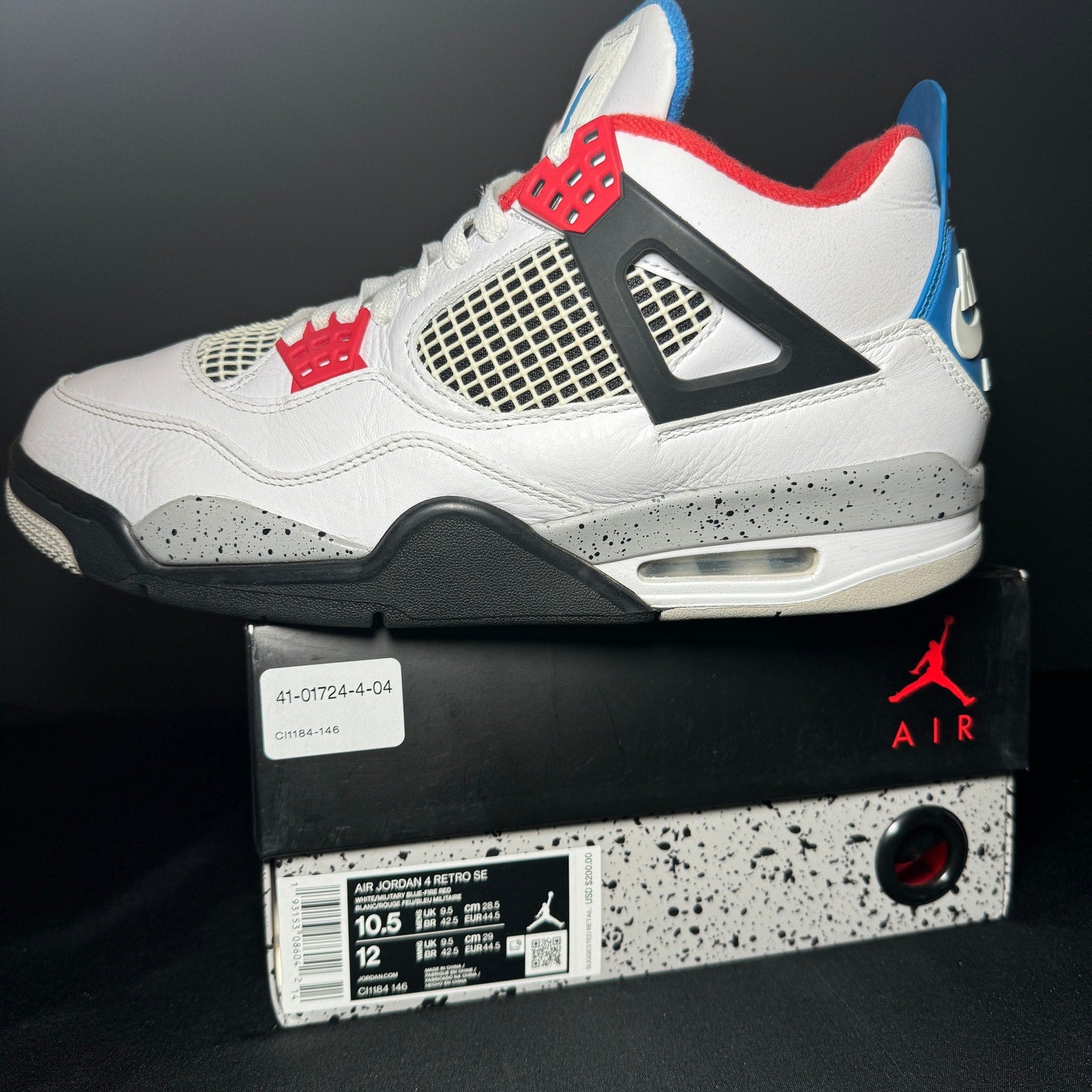 Air Jordan 4 Retro SE What The 4 Men's Shoes - Size 10.5