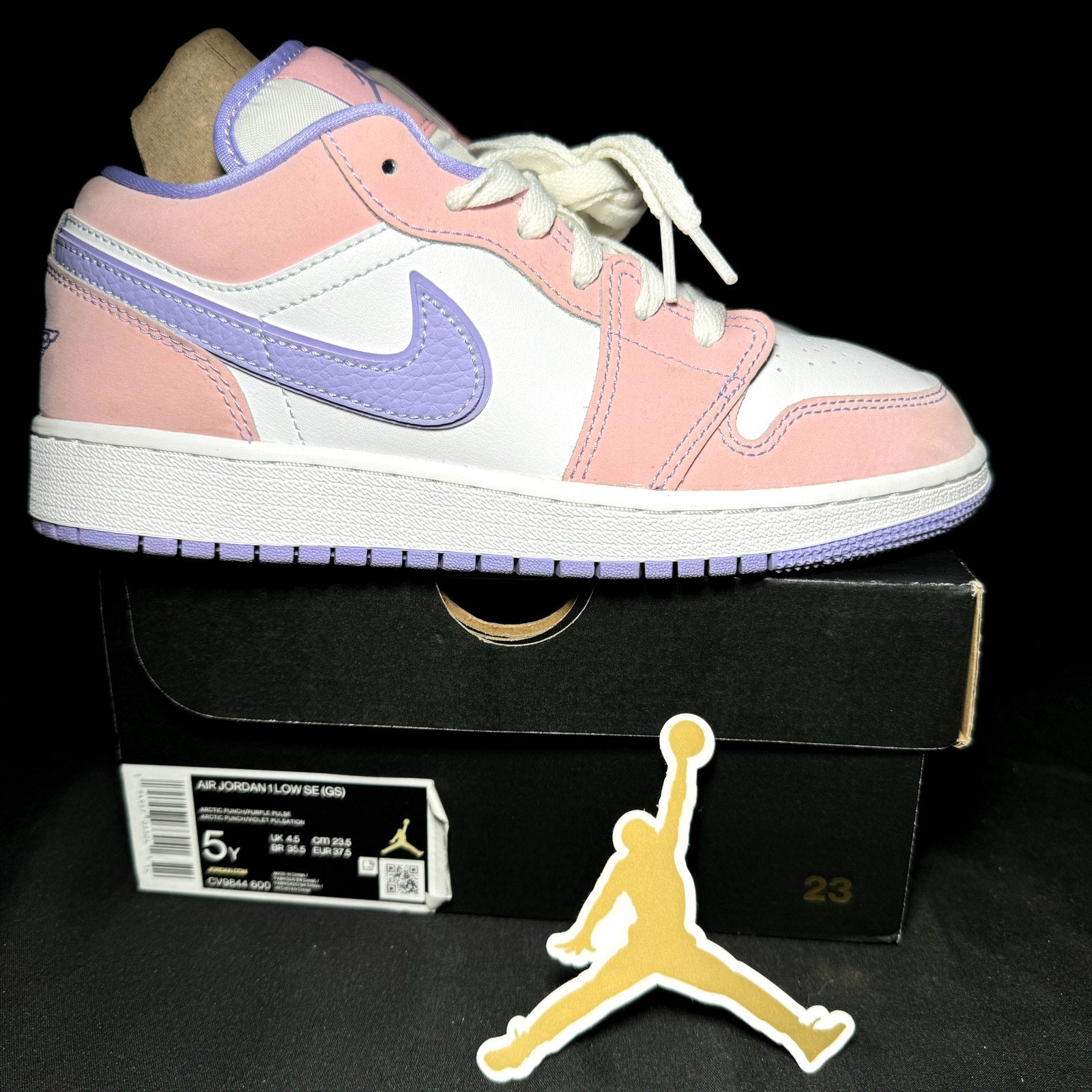 Air Jordan 1 Low SE GS Arctic Punch 2021 Kids Shoes -Size 5