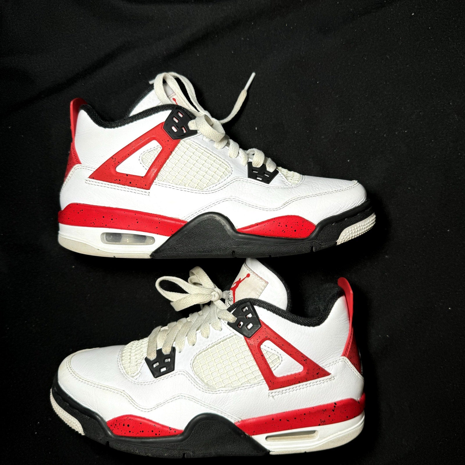 Air Jordan 4 Retro GS Red Cement Kids Shoes - Size 5.5