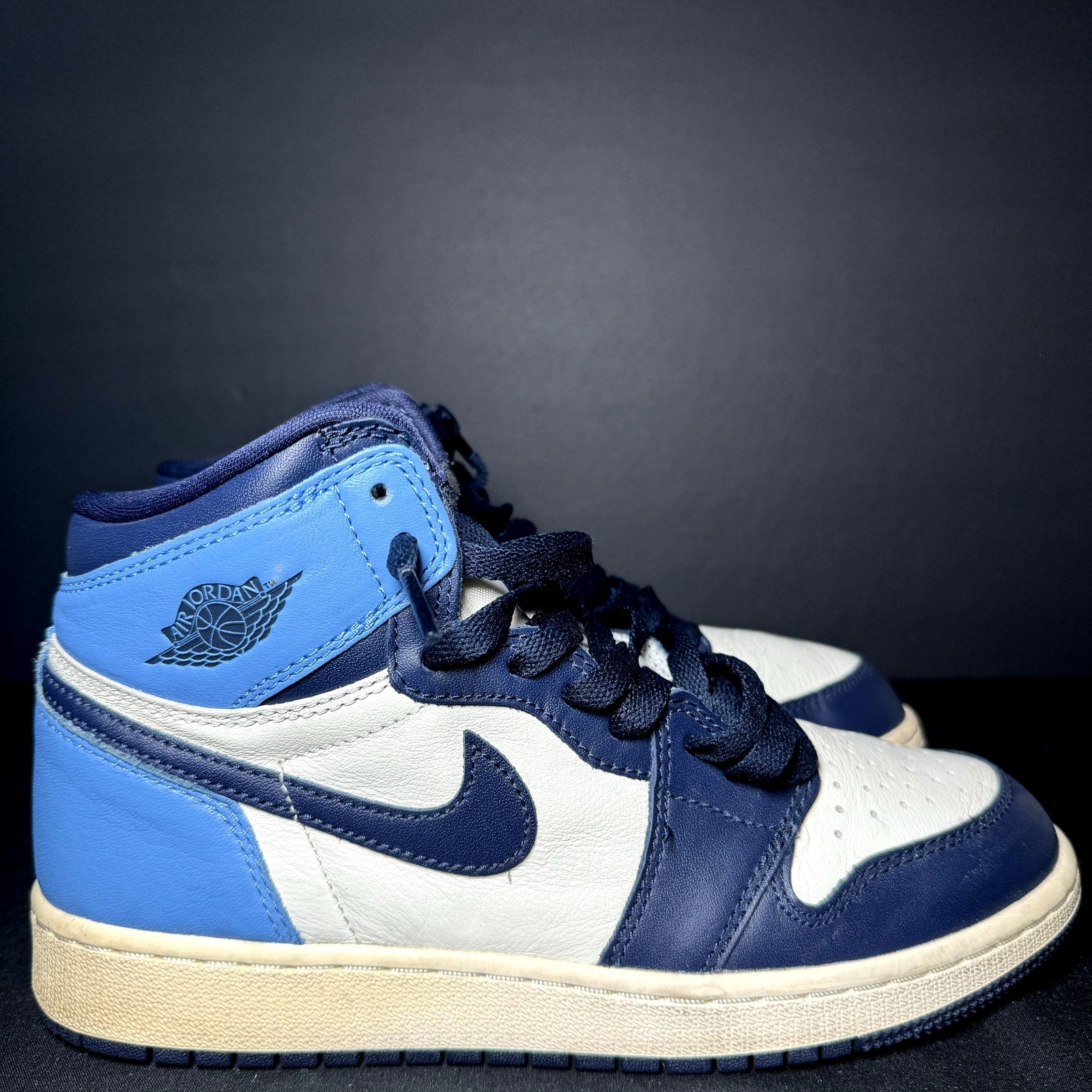 Air Jordan 1 Retro High OG GS Obsidian Kids Shoes - Size 6