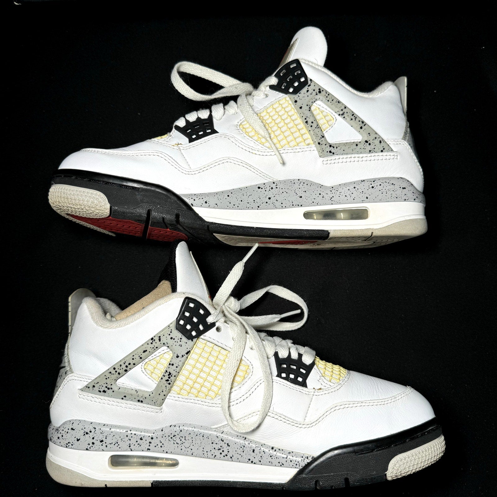 Air Jordan 4 Retro OG White Cement 2016 Men's Shoes- Size 8