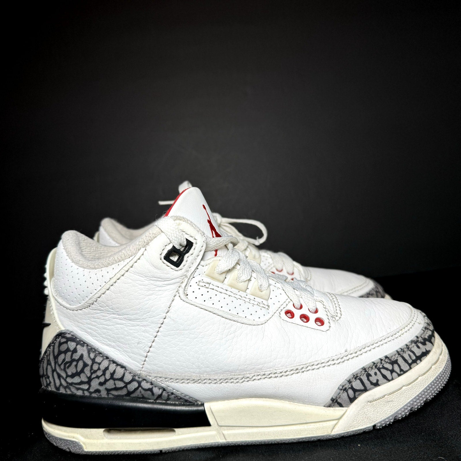 Air Jordan 3 Retro GS White Cement Reimagined Kids Shoes - Size 4