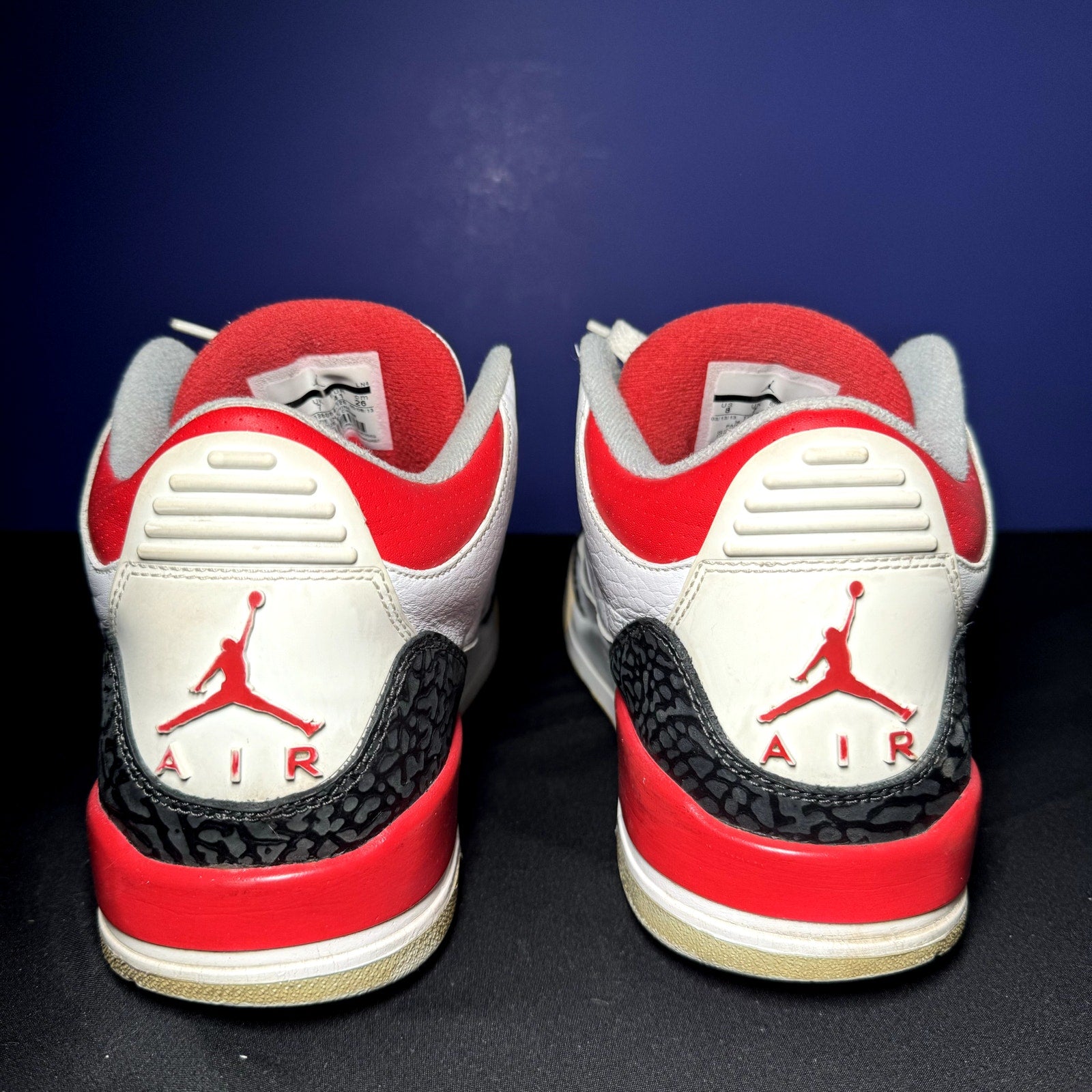 Air Jordan 3 Retro Fire Red 2013 Men's Shoes - Size 8