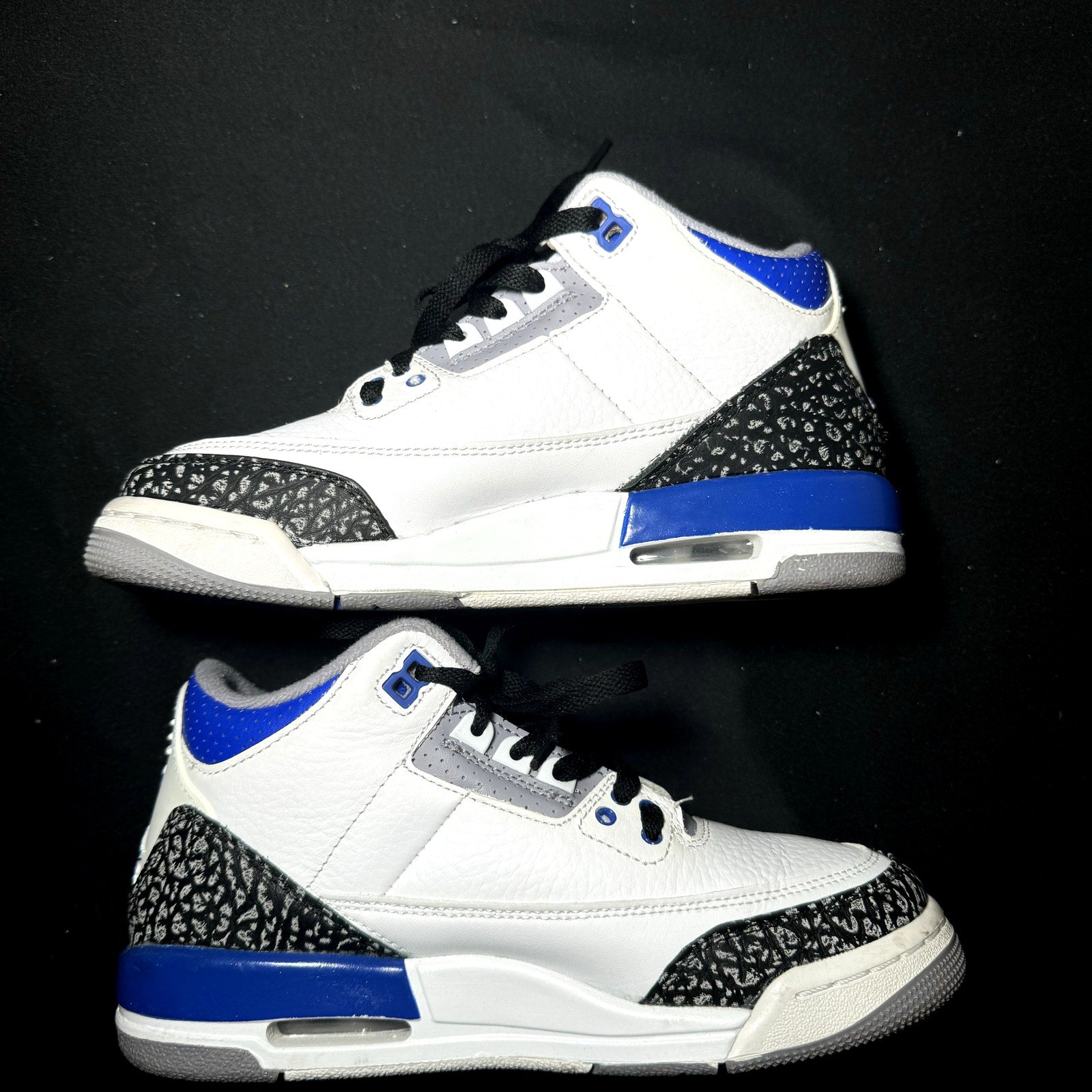 Air Jordan 3 Retro GS Racer Blue Kids Shoes - Size 5