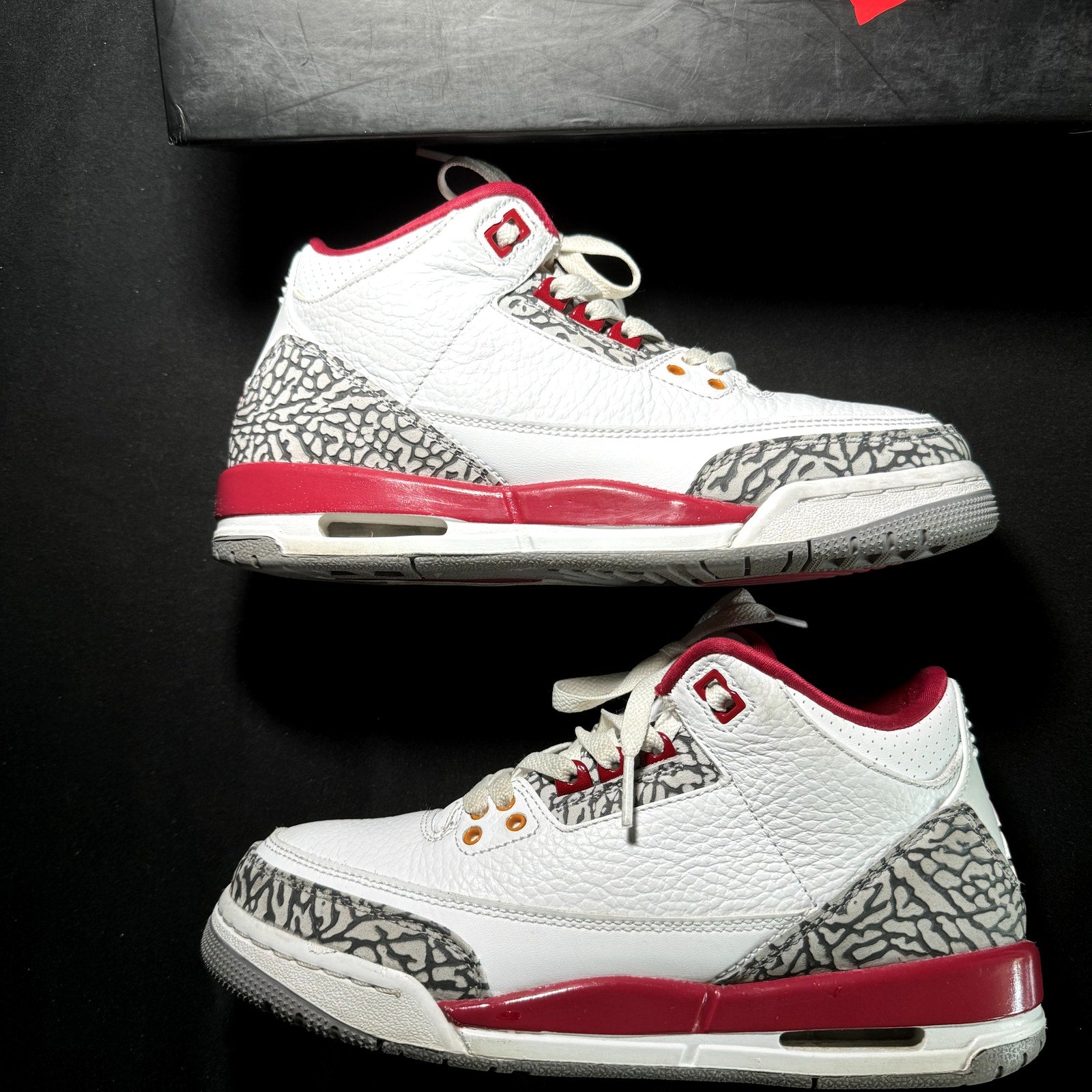 Air Jordan 3 Retro GS Cardinal Red 2022 Kids Shoes - Size 7