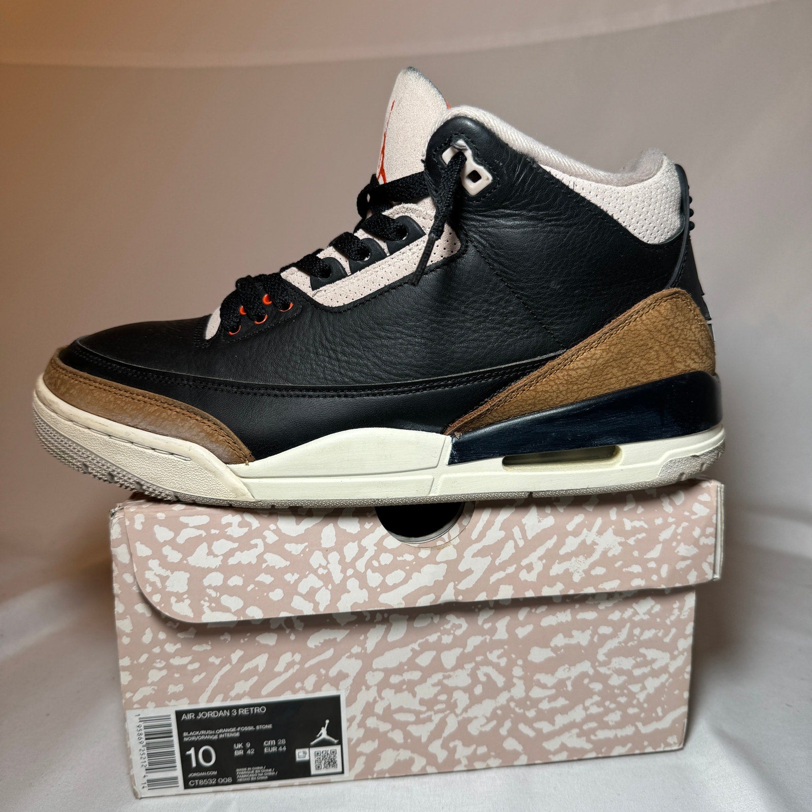 Air Jordan 3 Retro Desert Elephant Men's Shoes - Size 10