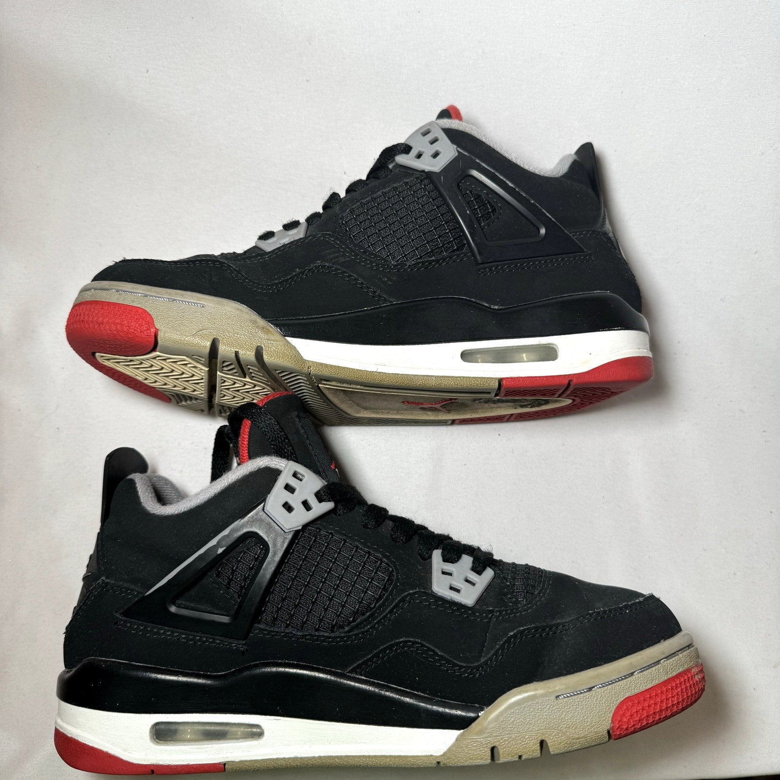 Air Jordan 4 Retro OG GS Bred 2019 Kids Shoes - Size 6