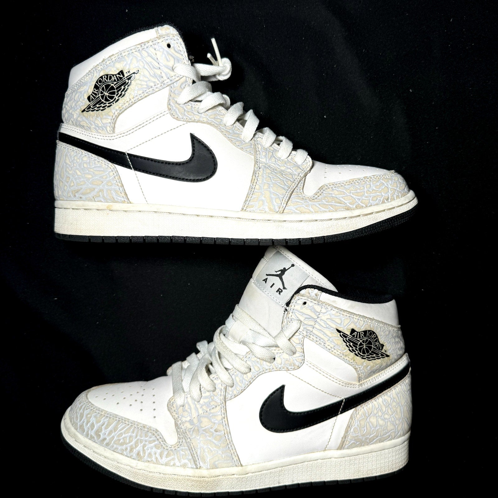 Air Jordan 1 Retro High White Elephant Men's Shoes - Size 9.5