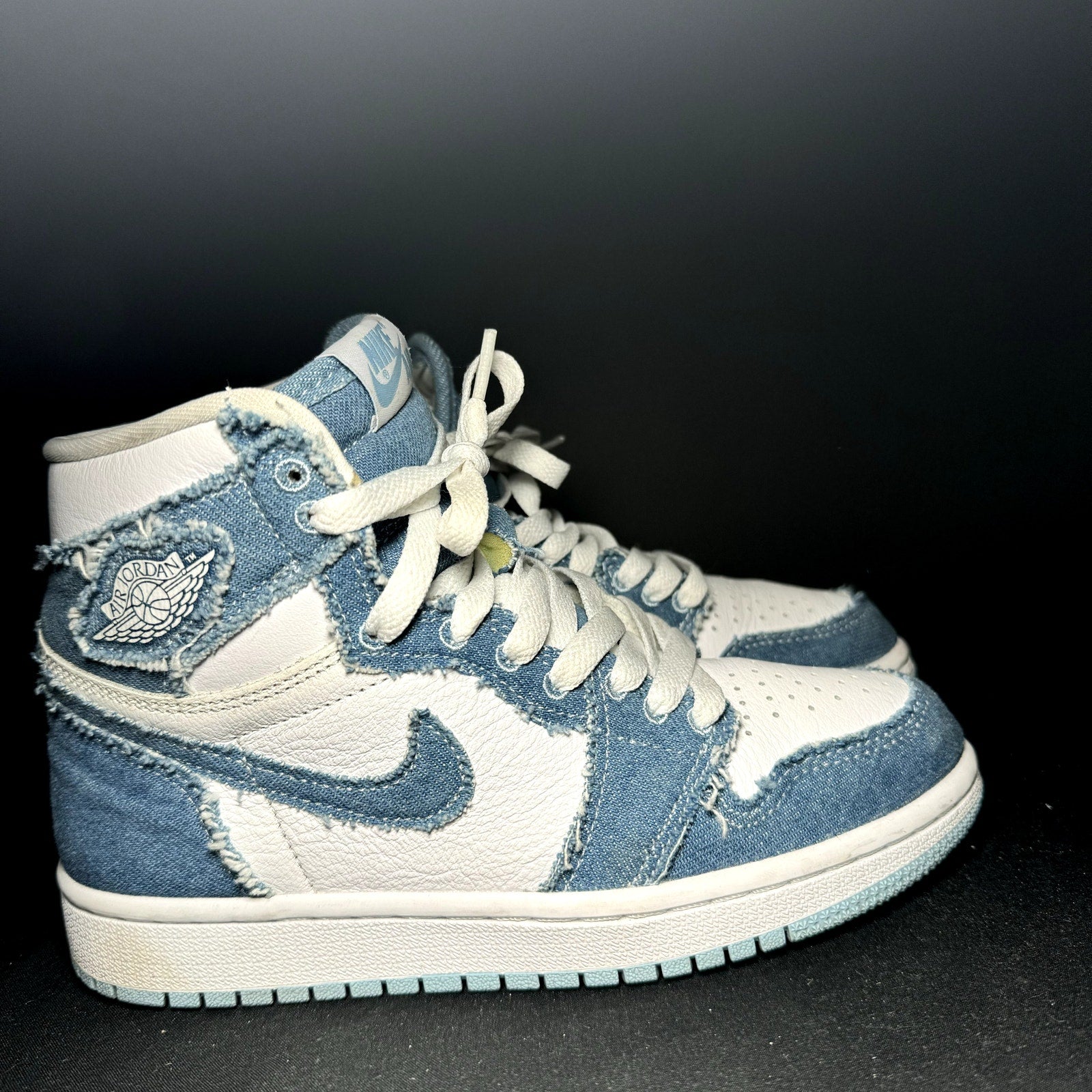 Air Jordan 1 Retro High OG Denim Women's Shoes - Size 5