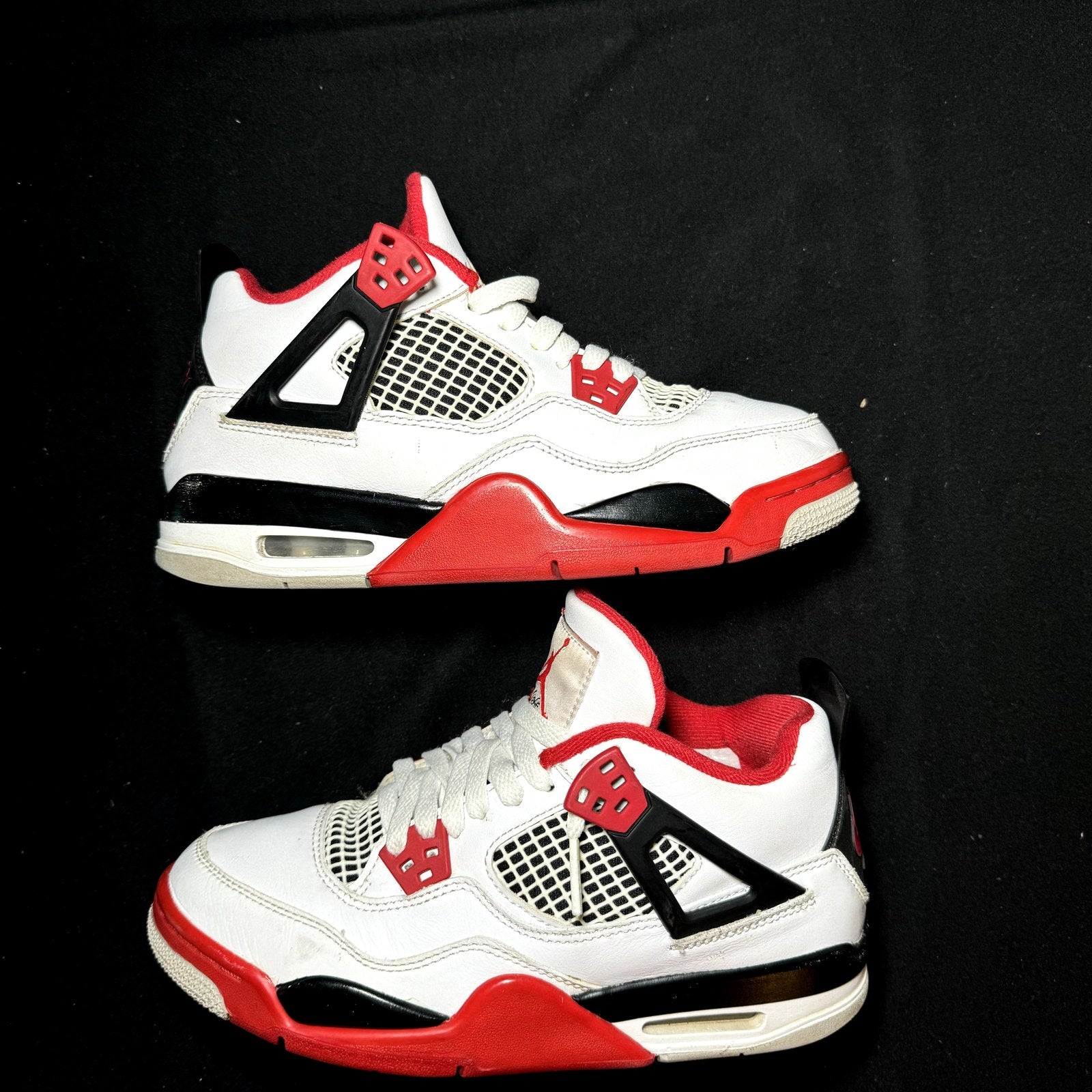 Air Jordan 4 Retro OG GS Fire Red 2020 Kids Shoes - Size 5.5