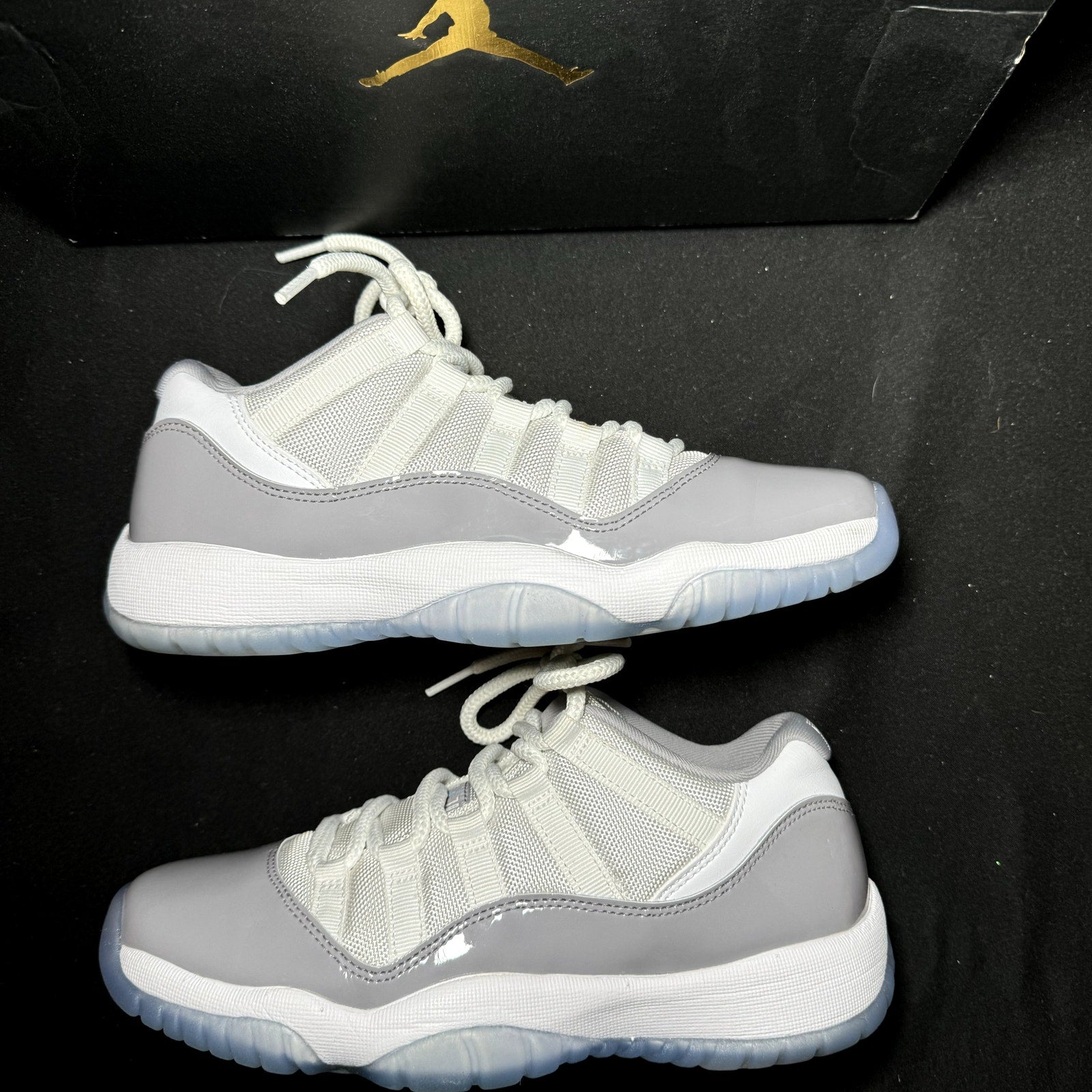 Air Jordan 11 Retro Low GS Cement Grey Kids Shoes - Size 5.5