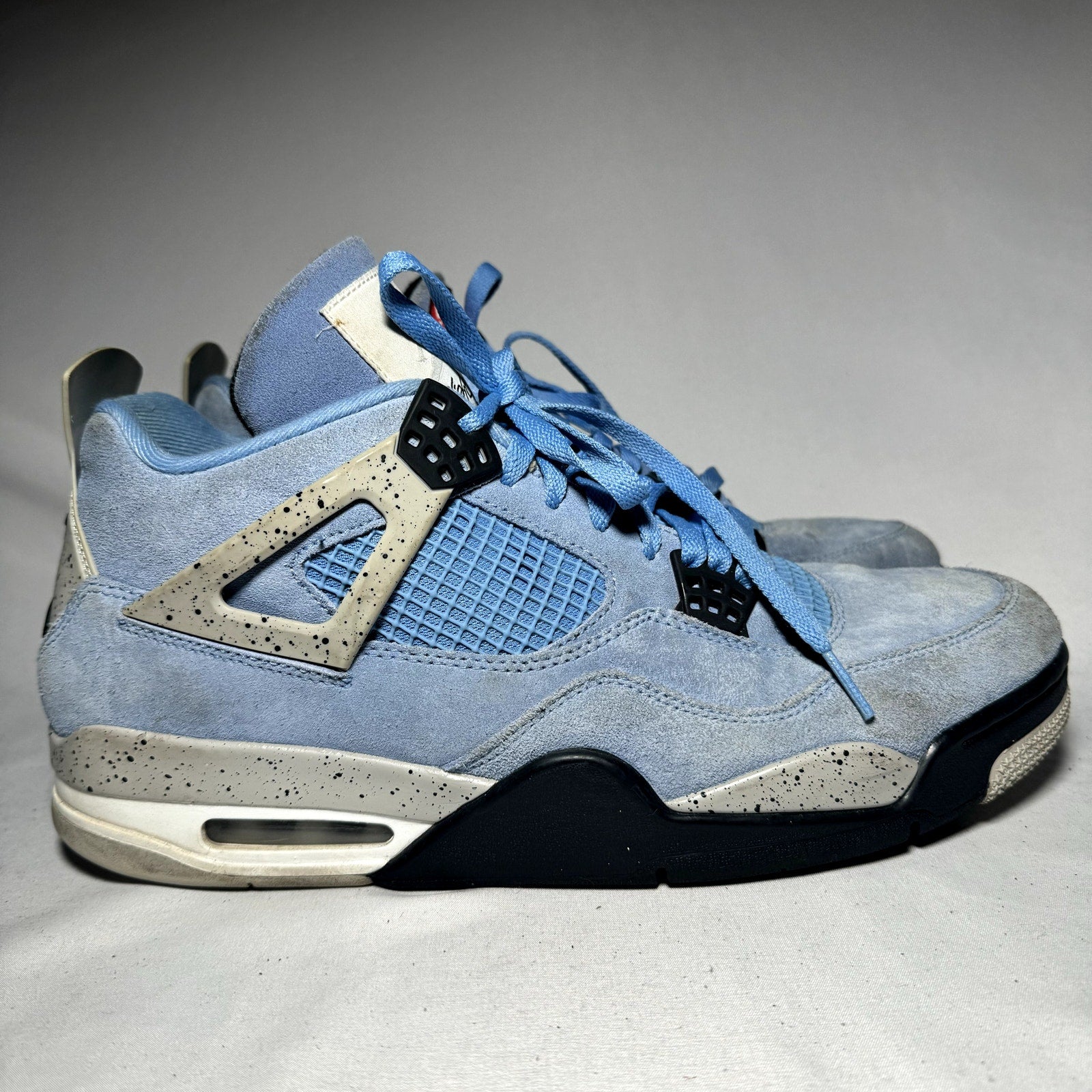 Air Jordan 4 Retro University Blue Men's Shoes - Size 12