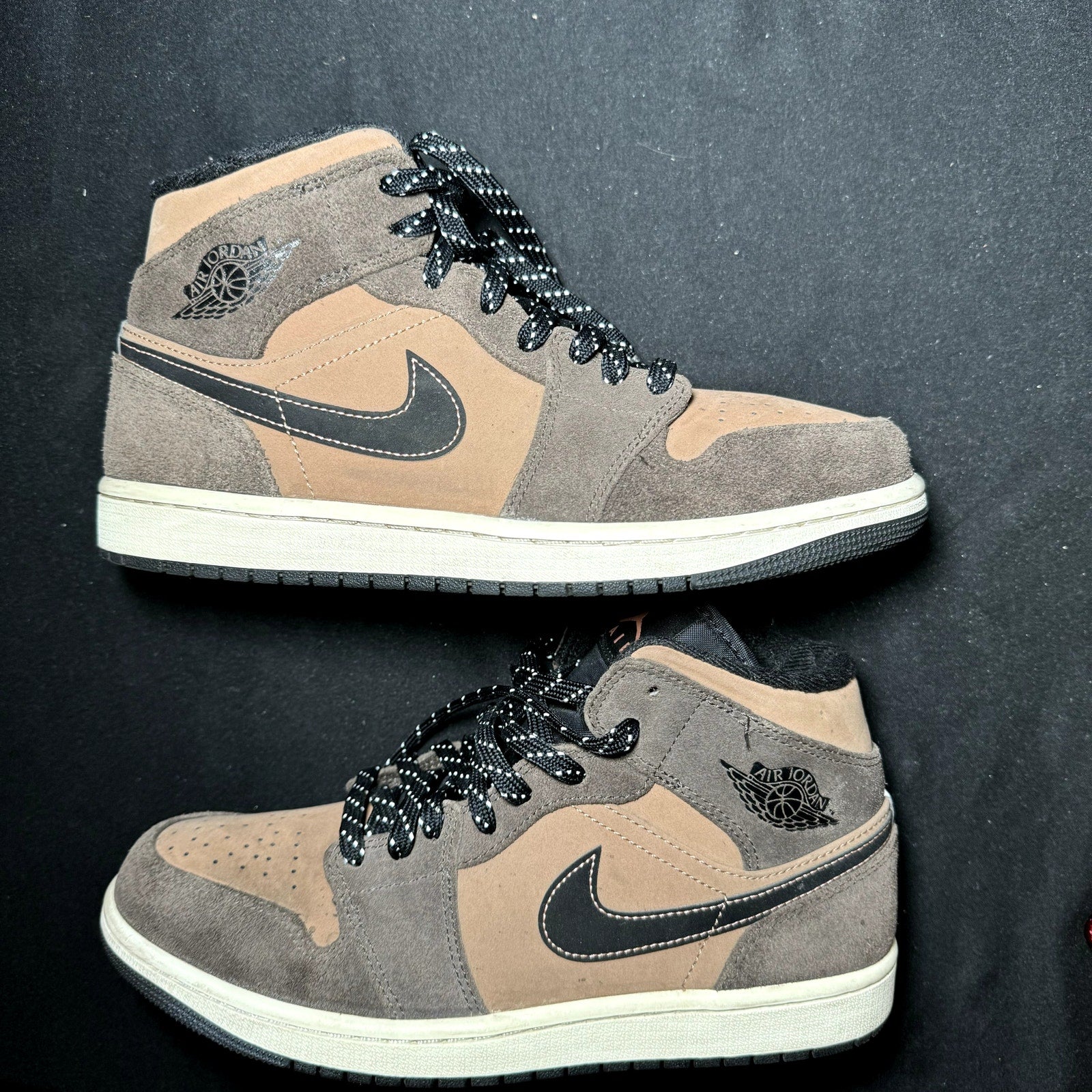 Air Jordan 1 Mid SE Dark Chocolate Men's Shoes - Size 8