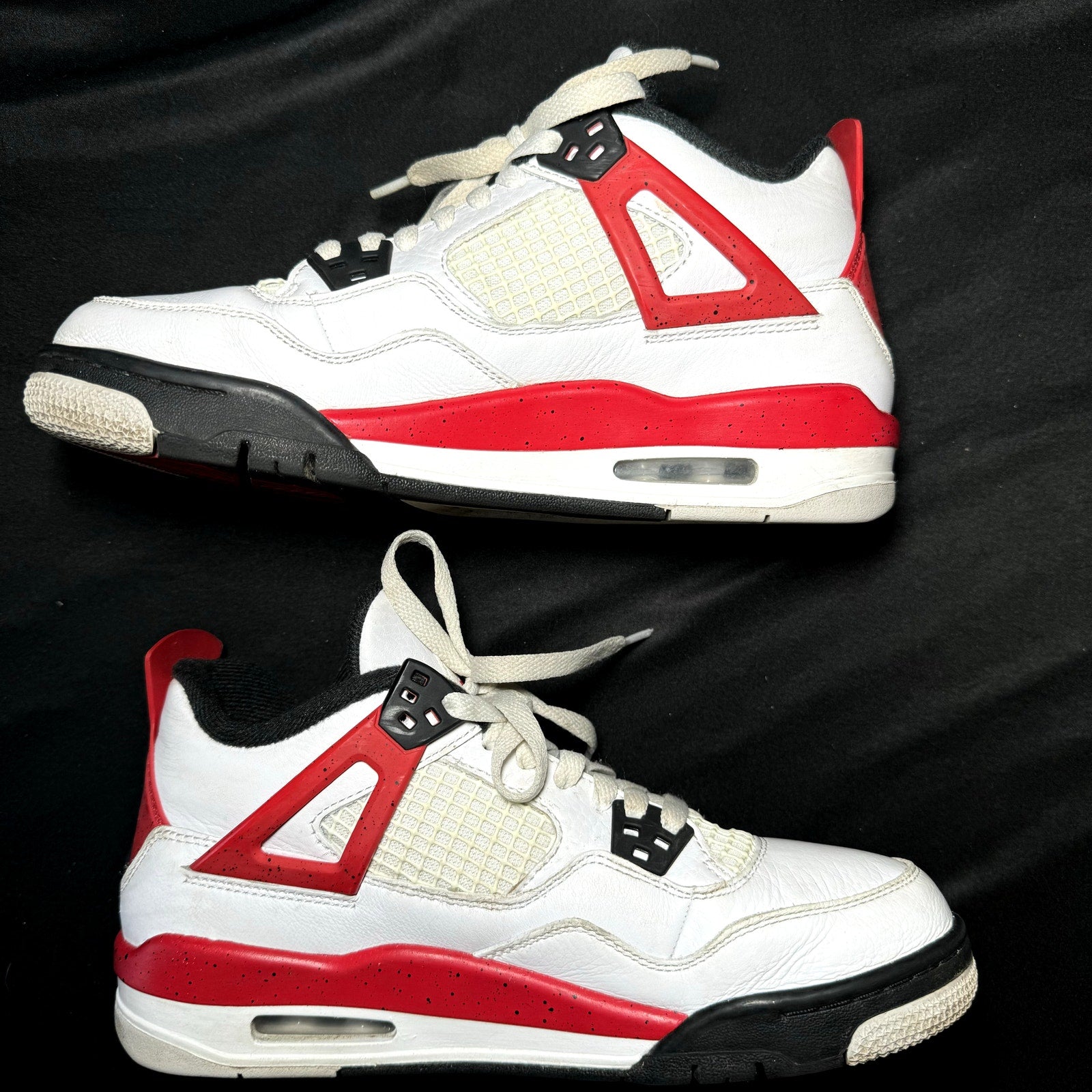 Air Jordan 4 Retro GS Red Cement Kids Shoes - Size 6.5