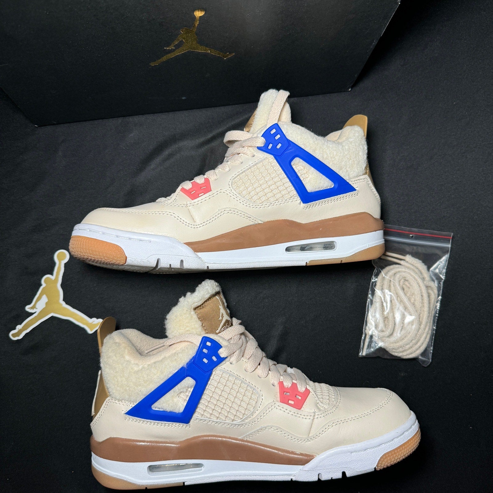 Air Jordan 4 Retro GS Wild Things Kids Shoes - Size 7