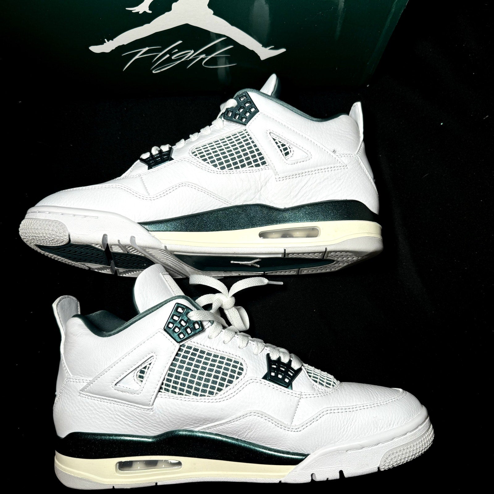 Air Jordan 4 Retro Oxidized Green Men's Shoes - Size 10.5