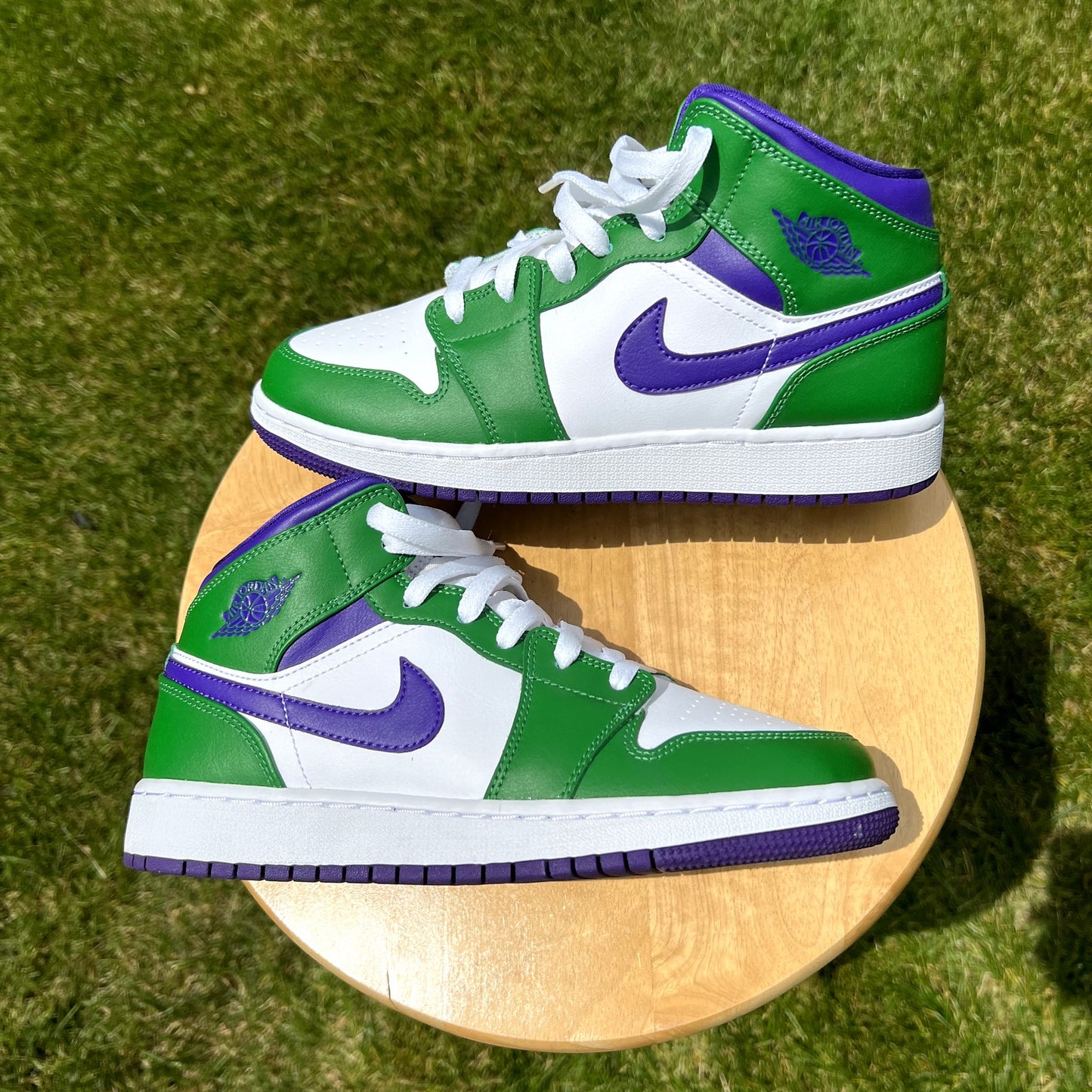 Air Jordan 1 Mid GS Hulk Men's Shoes - Size 6